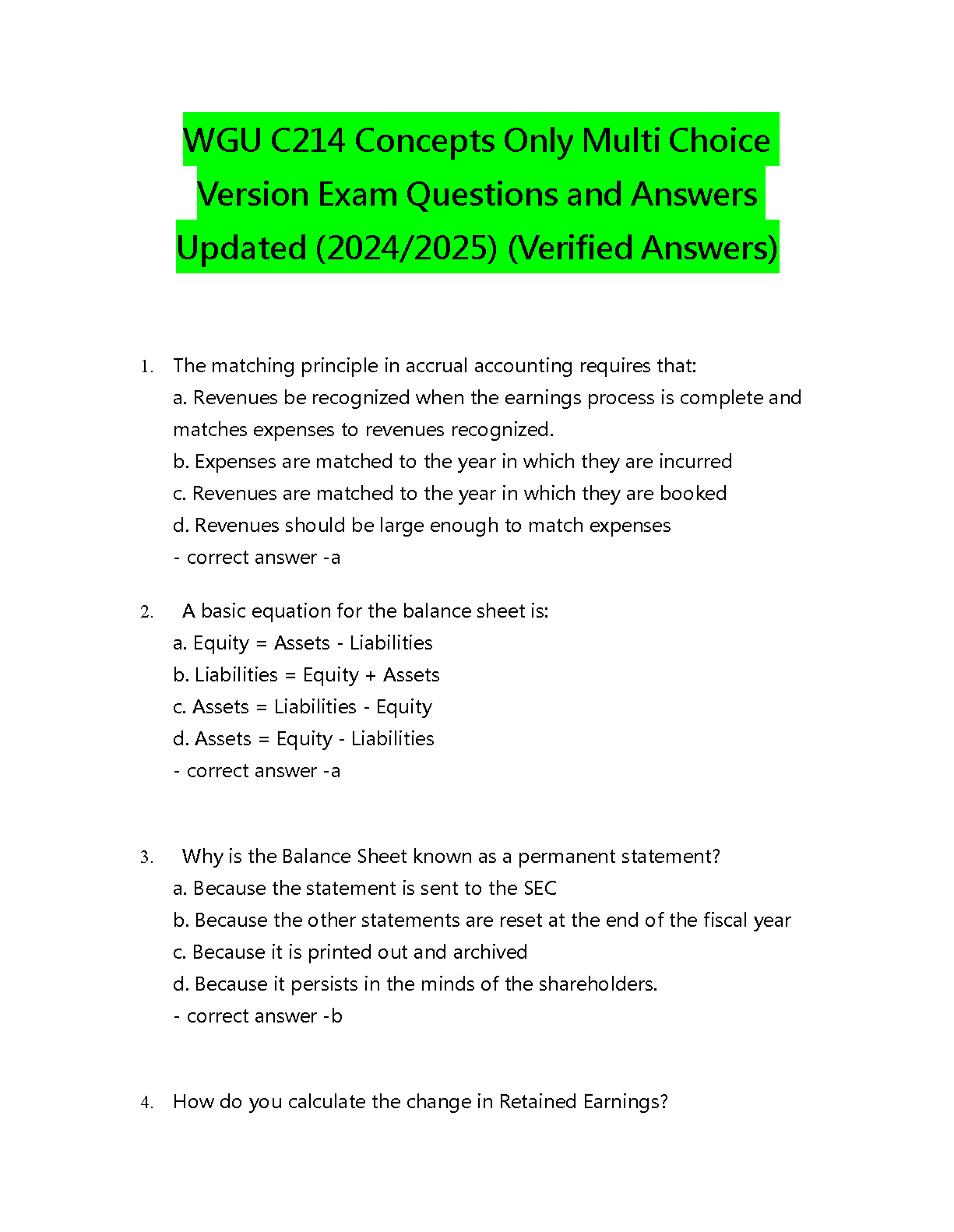 WGU C214 Verified Questions and Answers Concepts Study Guide IMG-1
