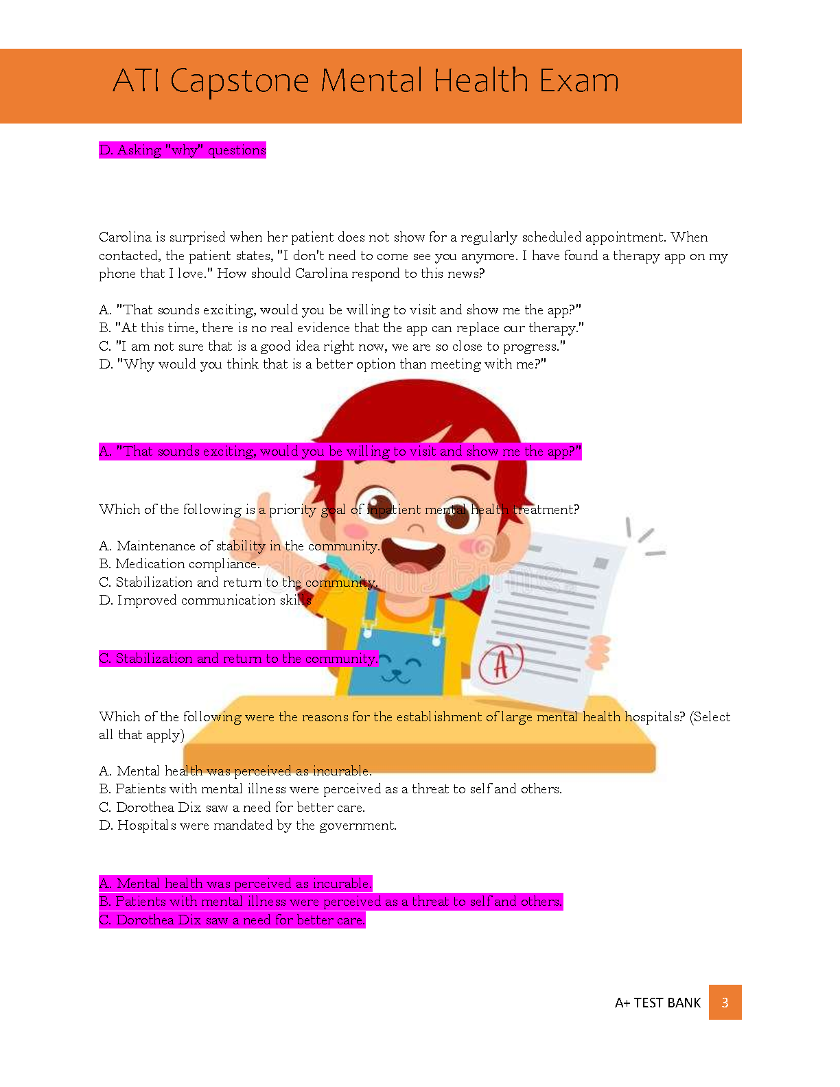 ATI Capstone MH Exam 1 Test Bank 2026 Q&A IMG-3