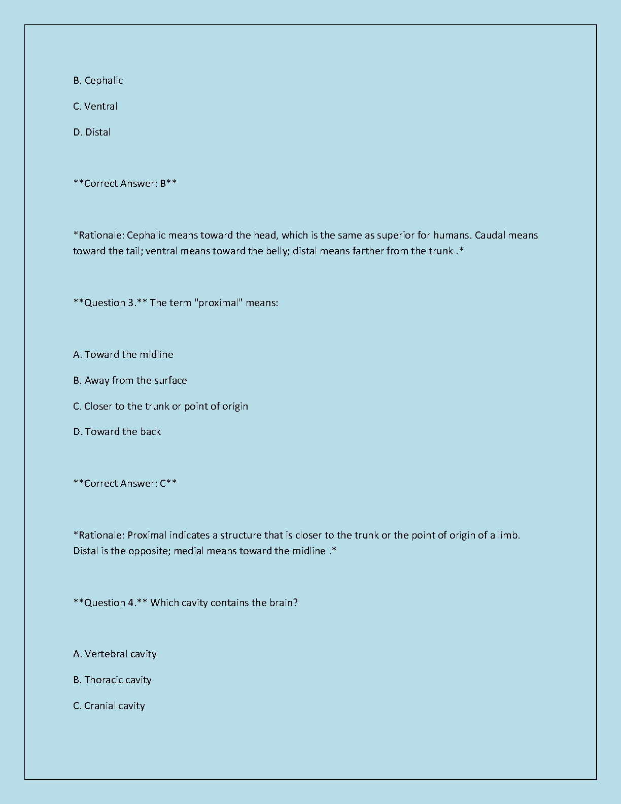 WGU SCIE 1011 Anatomy Physio I Exam Review 2026 Study Guide IMG-3