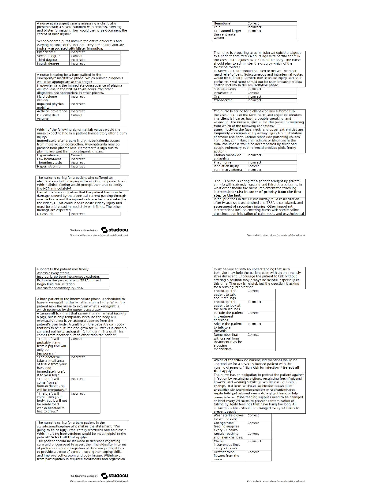 Lewis Med Surg Ch 24 Test Bank Burns | NCLEX Prep 2026/27 IMG-1