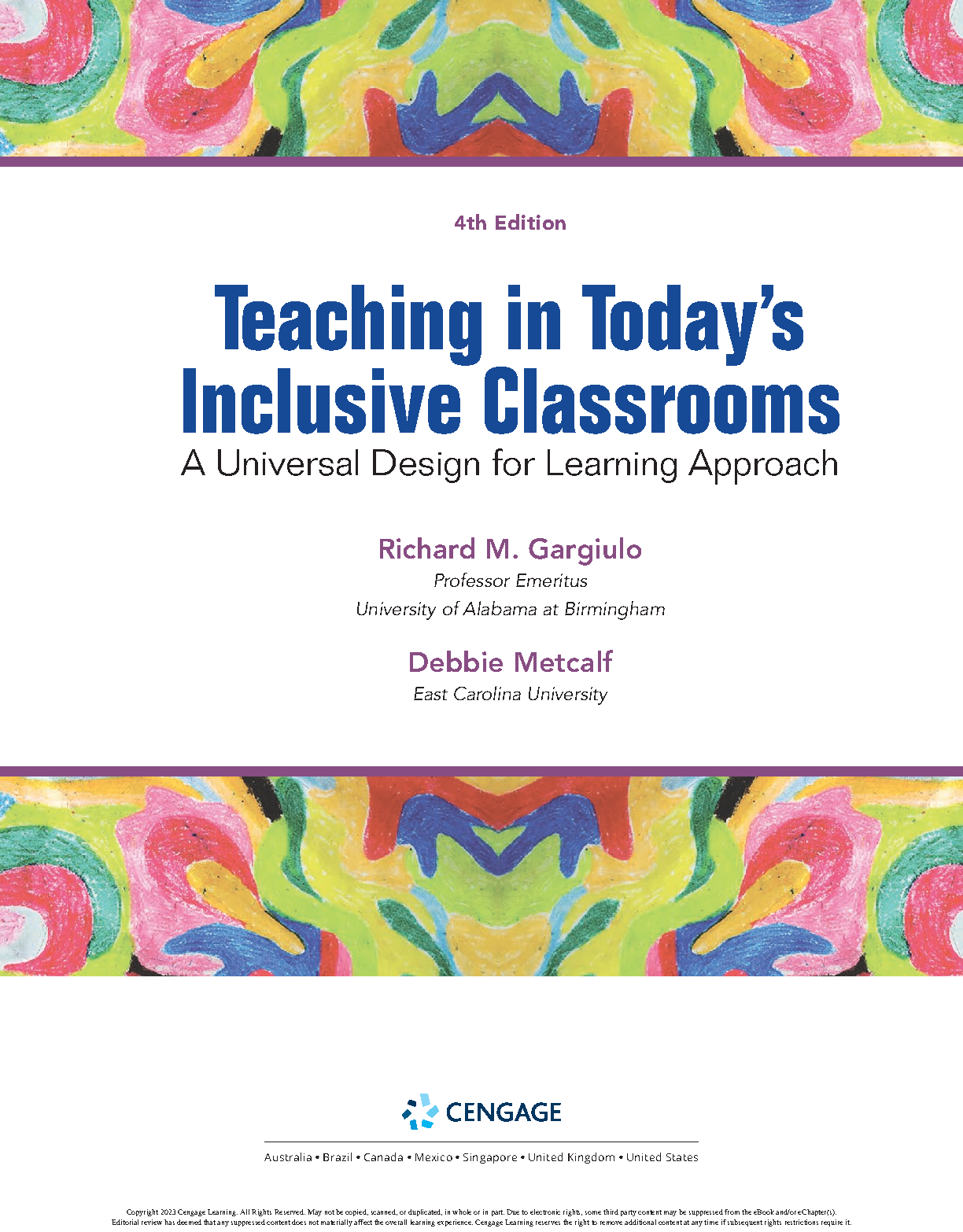 UDL Test Bank Teaching Inclusive Classrooms Gargiulo