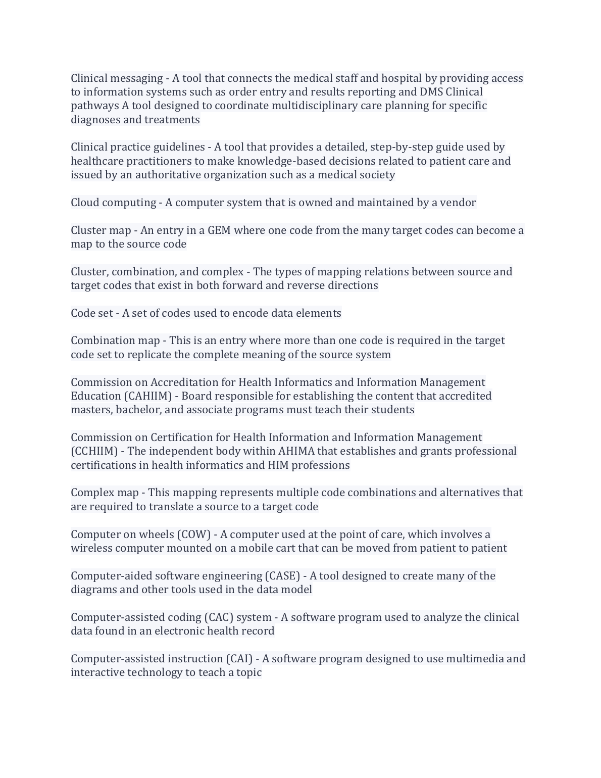 WGU D033 HIS Management Study Guide 2024/2025 Exam Prep