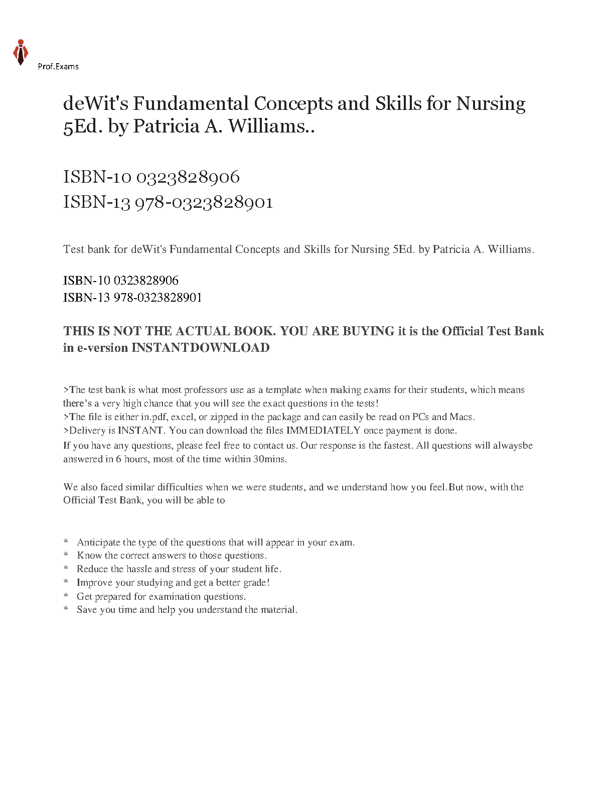 deWit's Nursing Test Bank 5th Ed | Practice Questions IMG-3