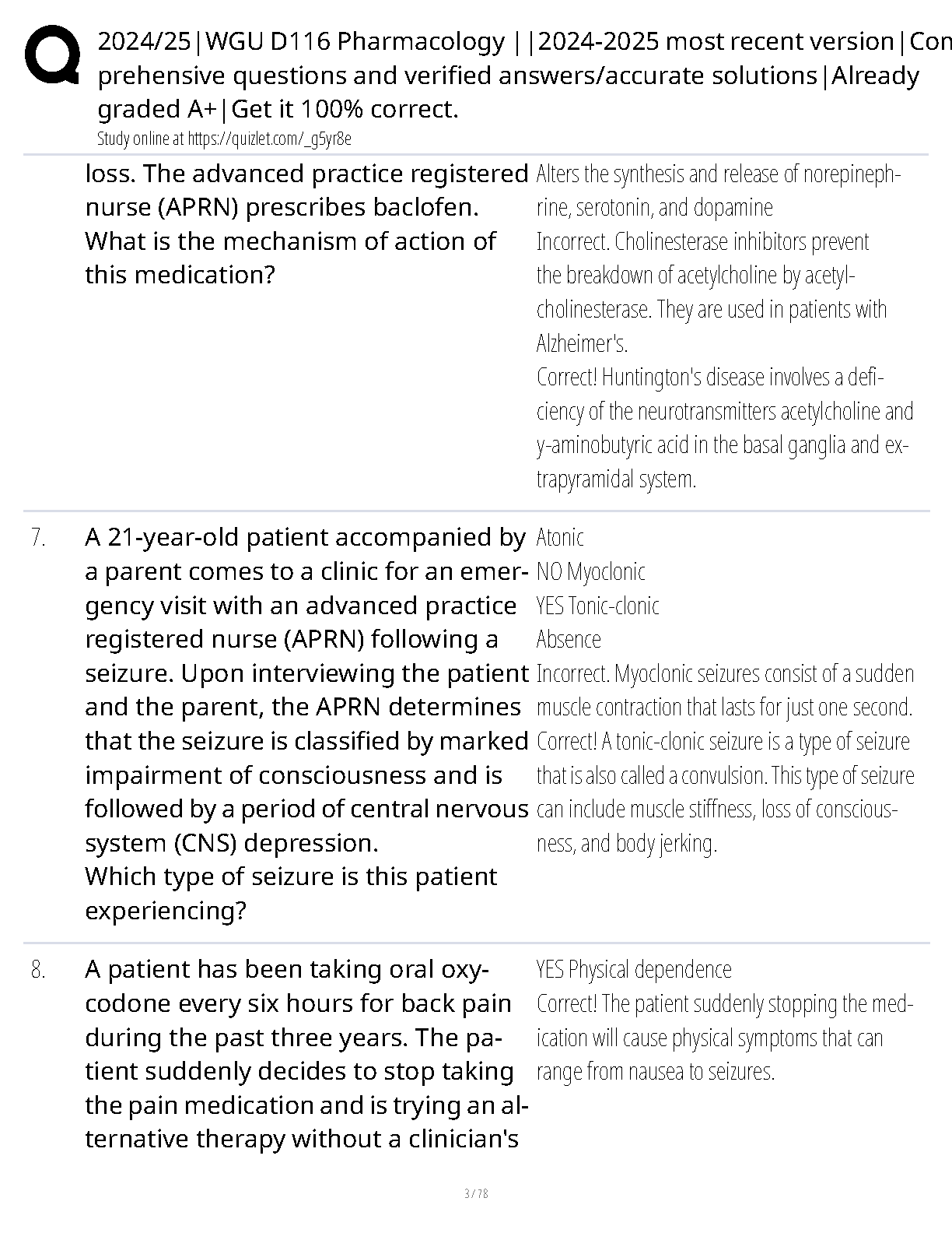 WGU D116 Pharmacology Study Guide for Exam Success IMG-3
