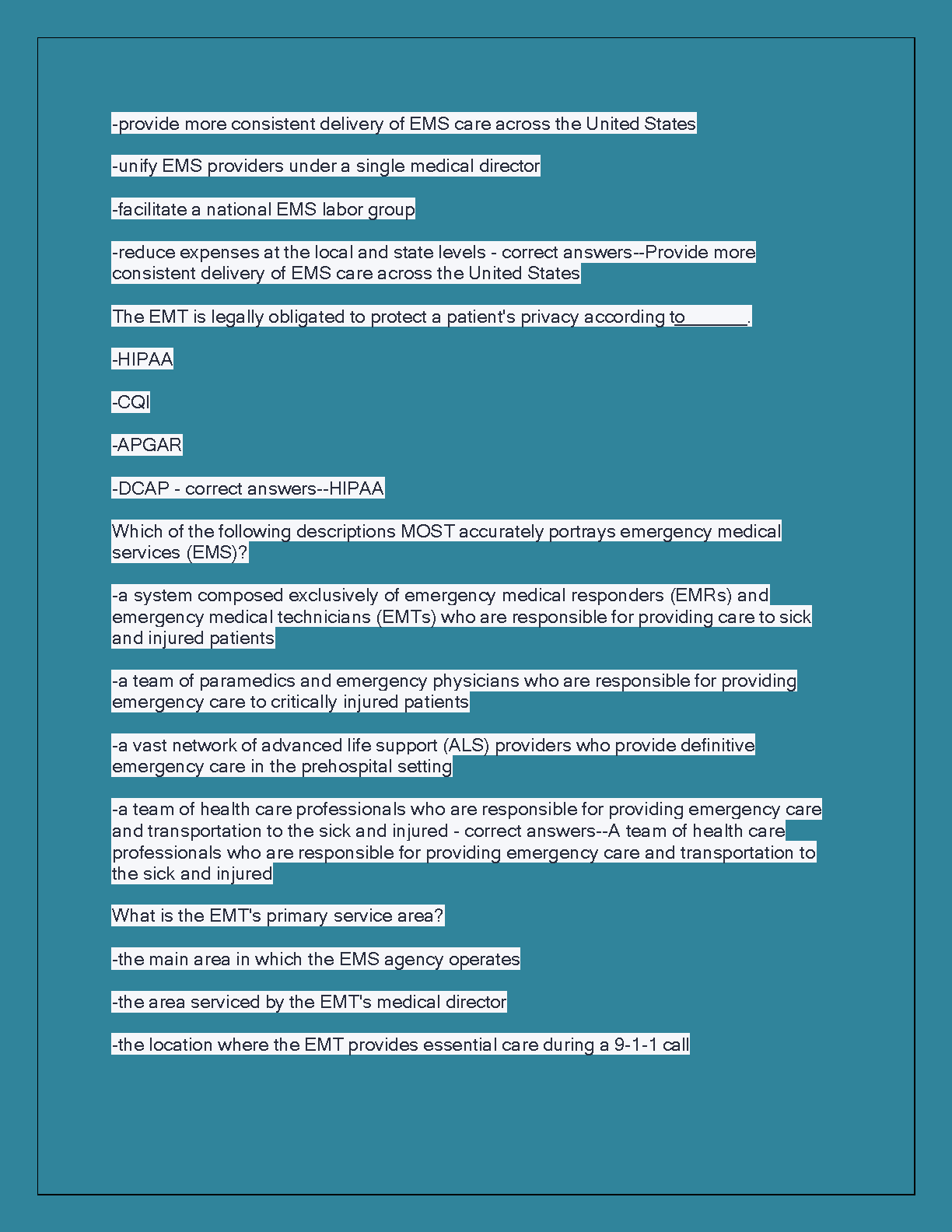 EMT-B AAOS Exam Solutions 2026-27 Study Guide IMG-3