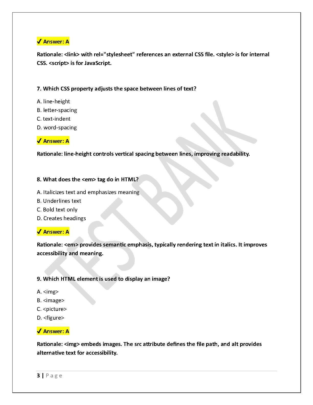 WGU D276 Web Dev OA Test Bank with Answers 2026 IMG-3