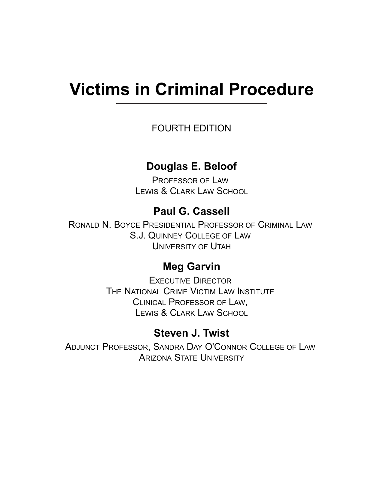 Victims in Criminal Procedure, 4th Edition IMG-3