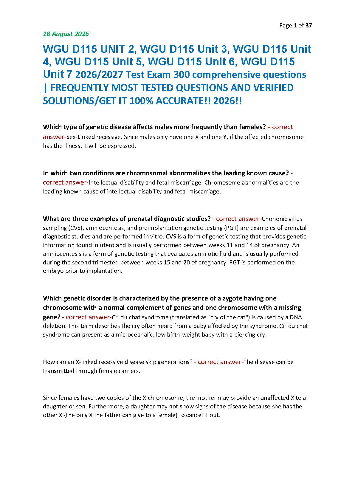 Pathophysiology Test Bank 2026 Nursing Exam Prep IMG-1
