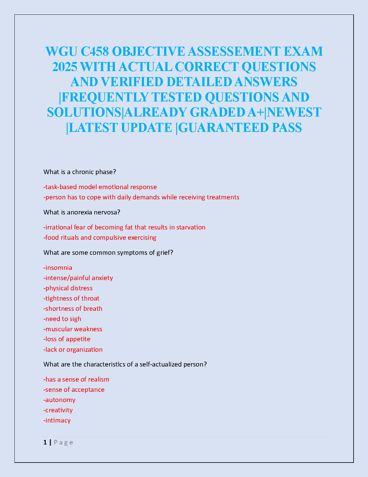 WGU C458 Exam 2025 Answers & Solutions | Ace Your Test IMG-1