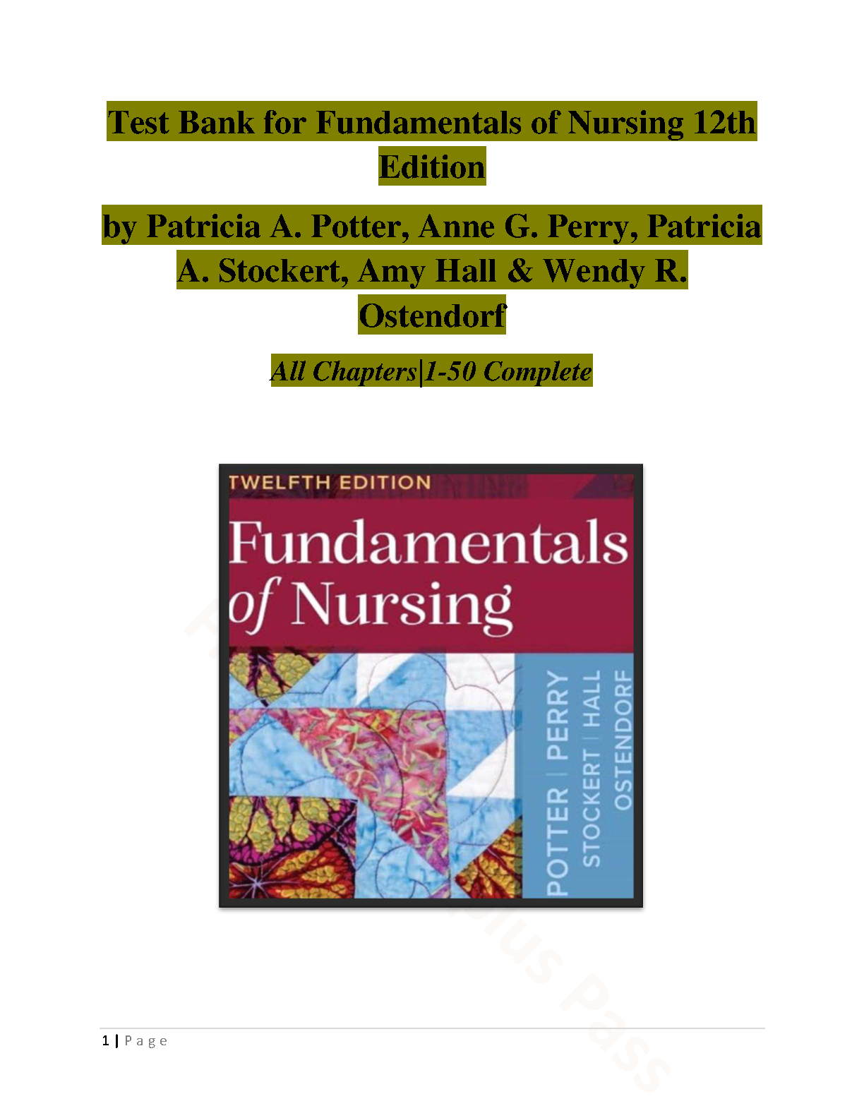 Fundamentals of Nursing 12th Edition Nursing Resources IMG-1