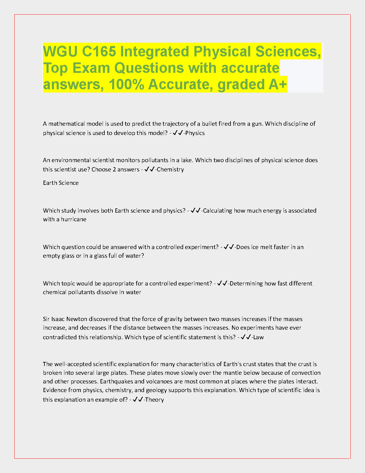 WGU C165 Exam Prep: Q&A Guide for Perfect Score IMG-1