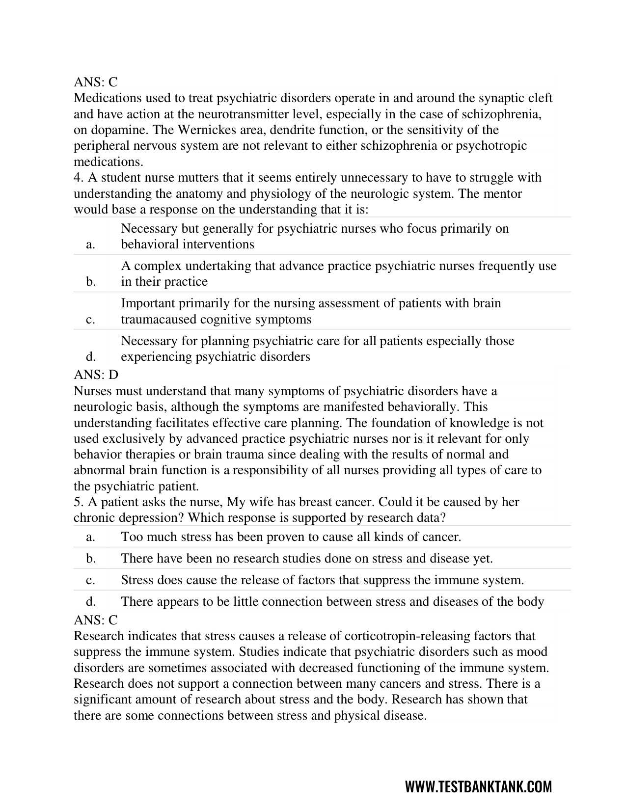 Stahl's Essential Psychopharmacology 4th Edition TEST BANK IMG-3