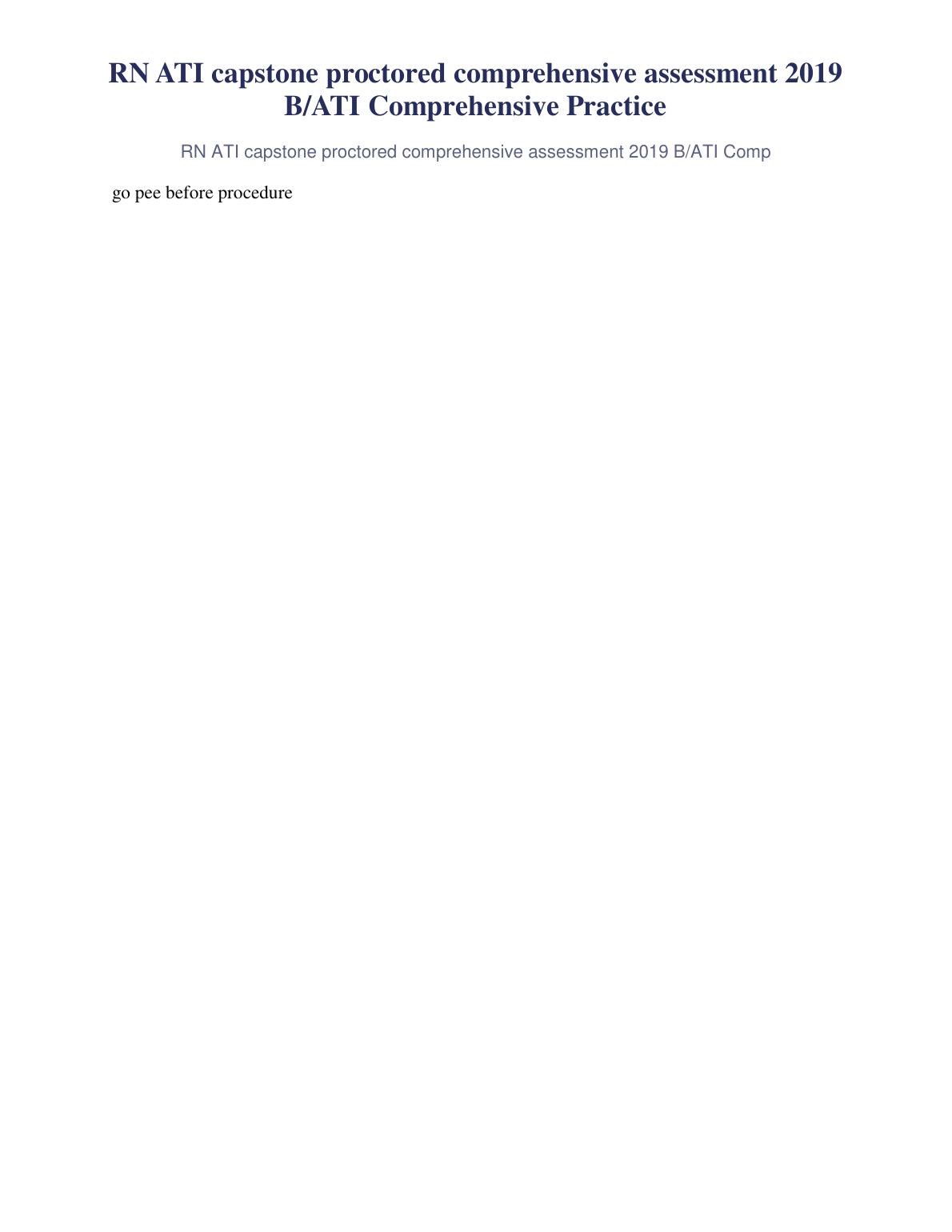 ATI Capstone Nursing Exam Prep Guide 2026/27