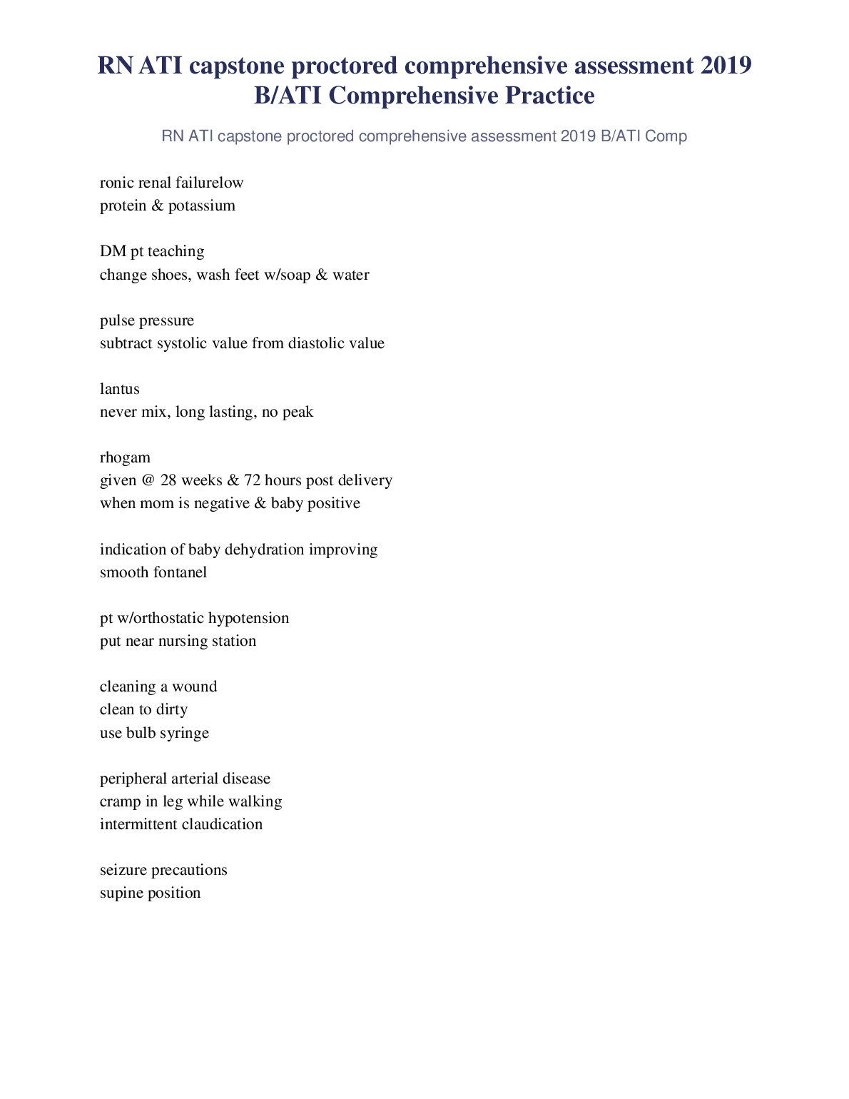 ATI Capstone Nursing Exam Prep Guide 2026/27