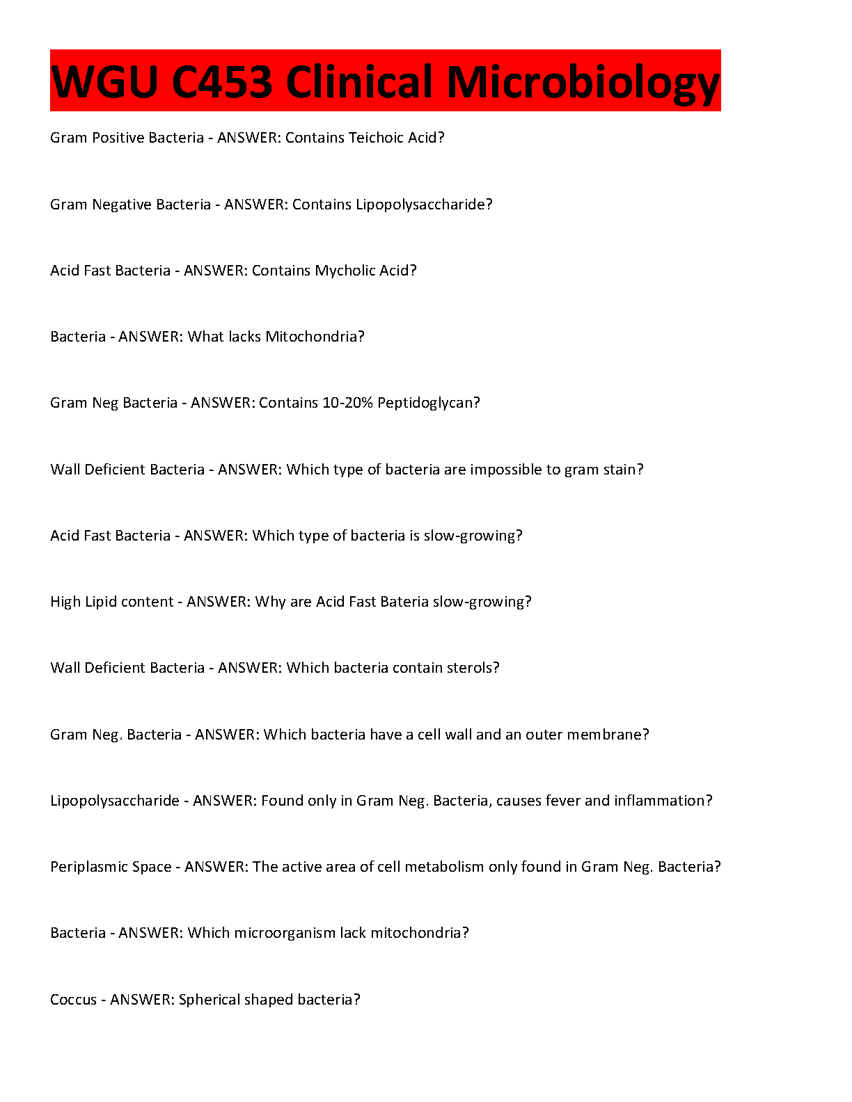 WGU C453 Clinical Microbiology Study Guide for Exam Success IMG-1