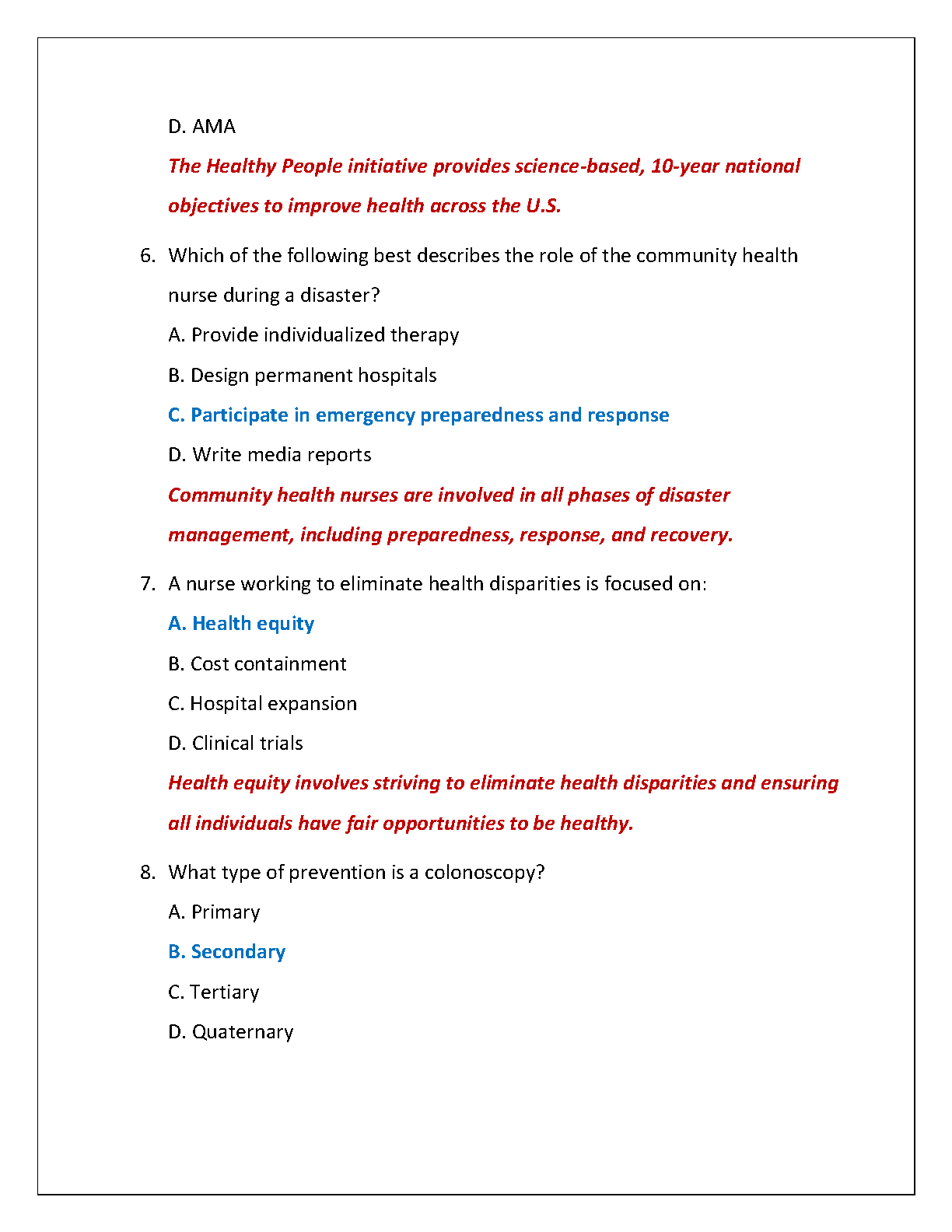 WGU C228 Test Bank: Community Health Nursing Nies McEwen IMG-3