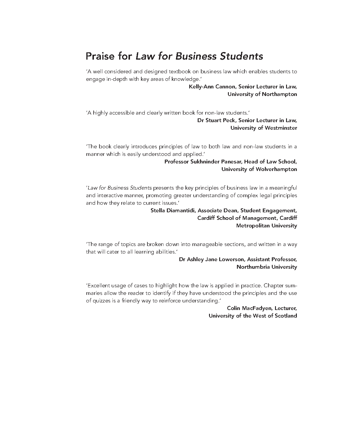 Law for Business Students 12th Ed Test Bank Solutions