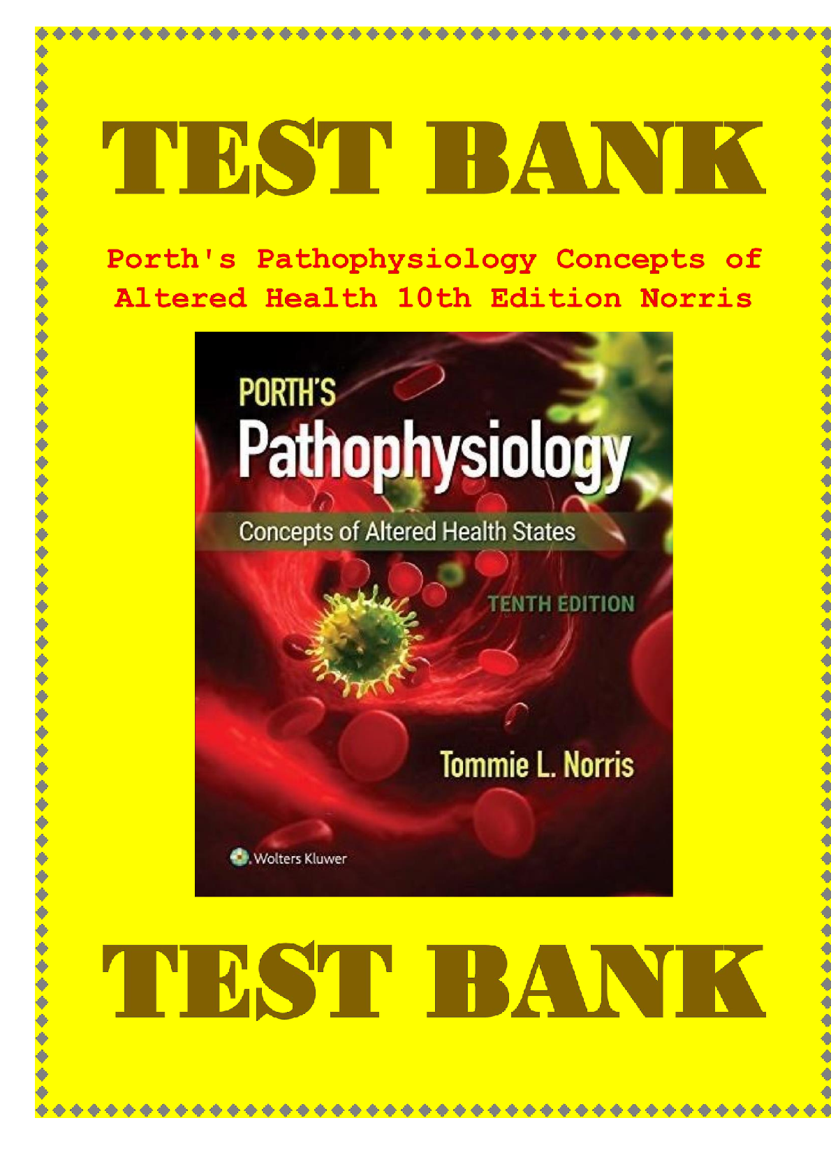 Porths Pathophysiology Test Bank 10th Ed 2026/27 Nursing Exam Prep IMG-1