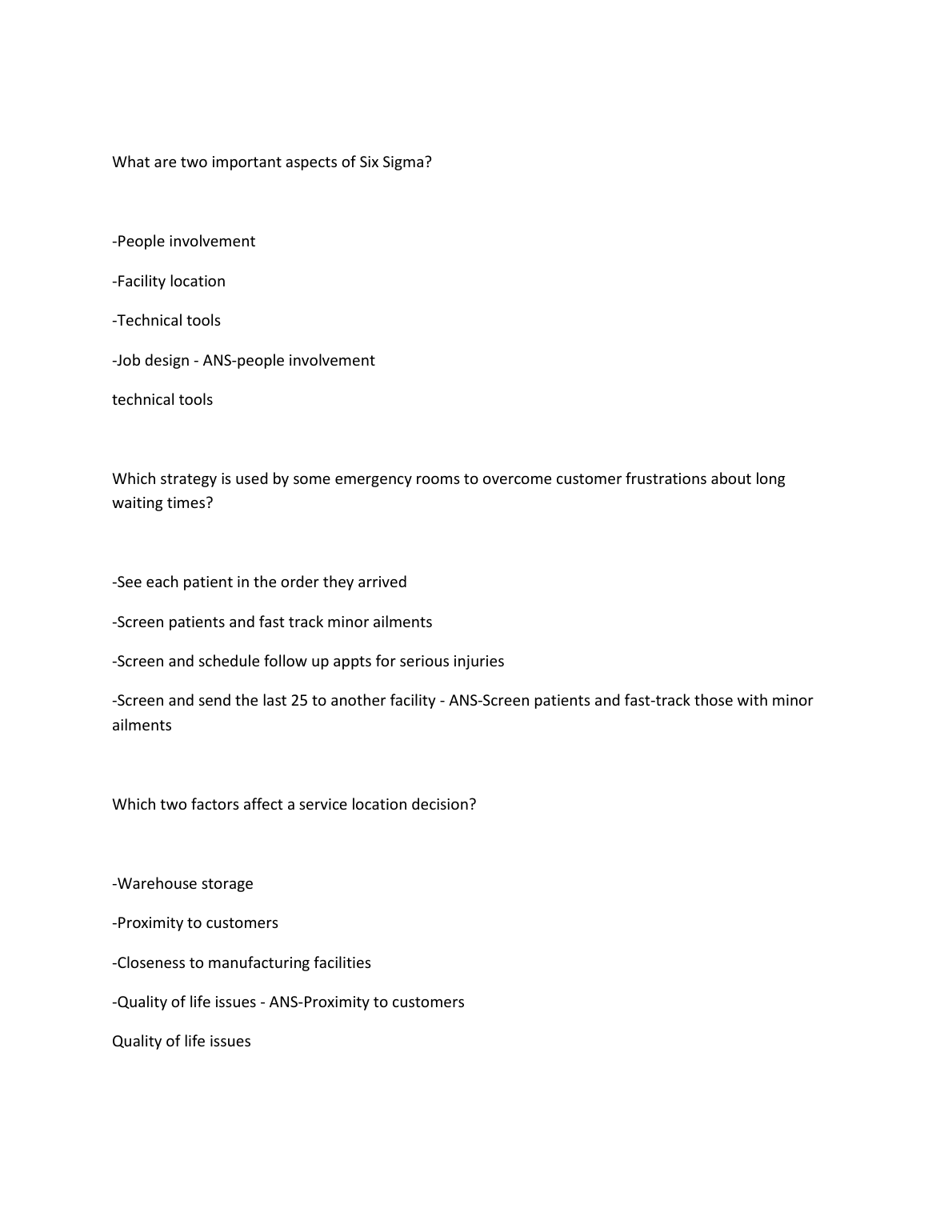 WGU C215 Operations Management Q&A 2024 Exam Prep IMG-1