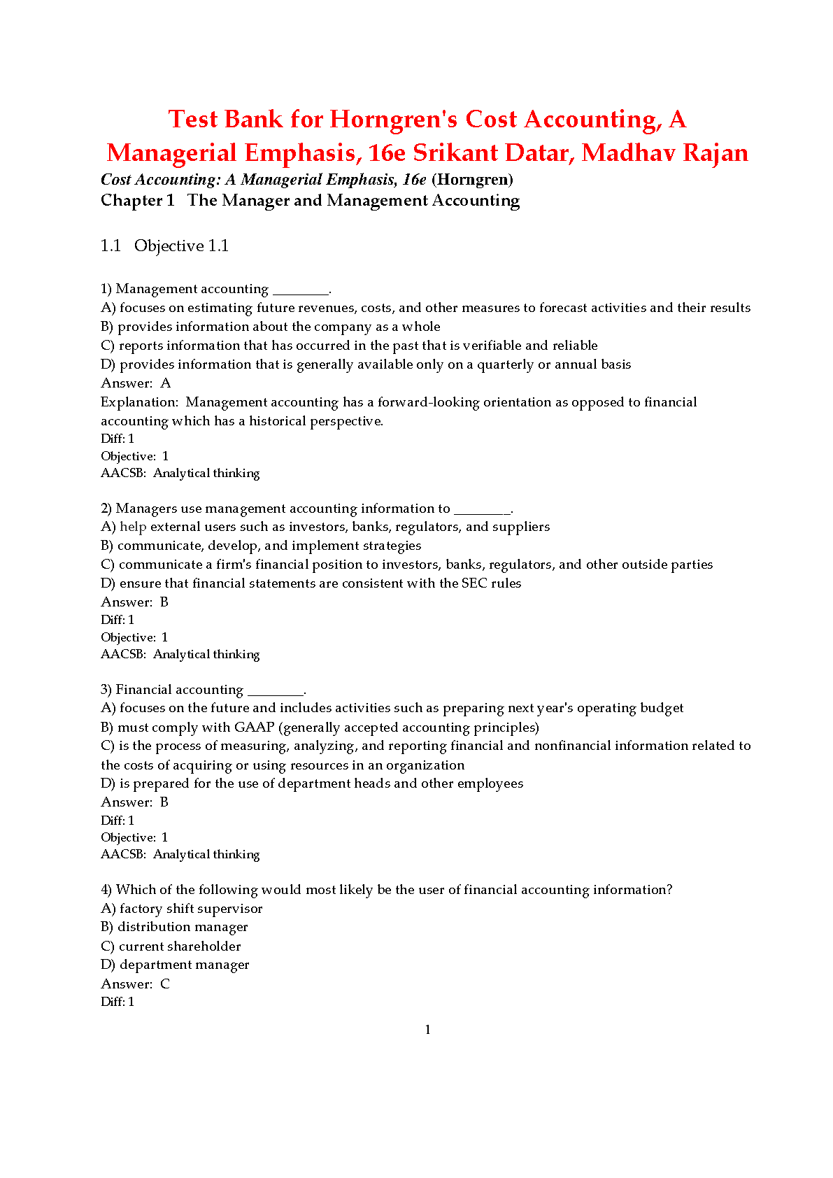 Horngren's Cost Accounting 8th Edition TEST BANK IMG-1