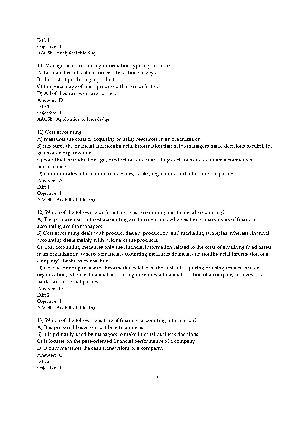 Horngren's Cost Accounting 8th Edition TEST BANK IMG-3