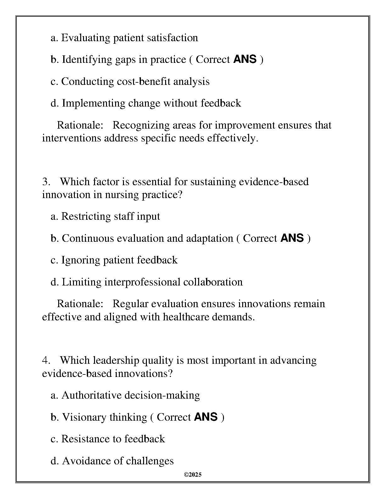 WGU NURS 6308 Exam Review Qs & As 2025