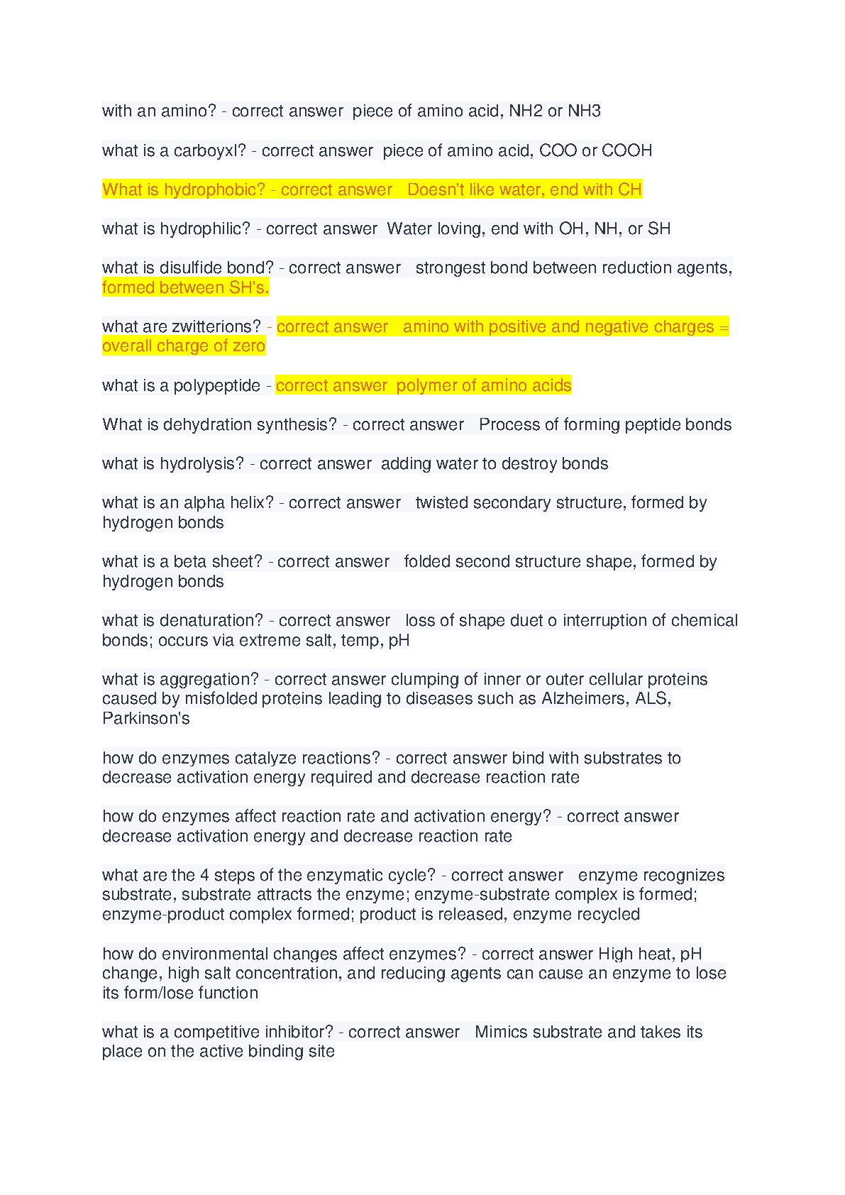 WGU C785 Biochemistry Exam Guide 2025-2026 A+