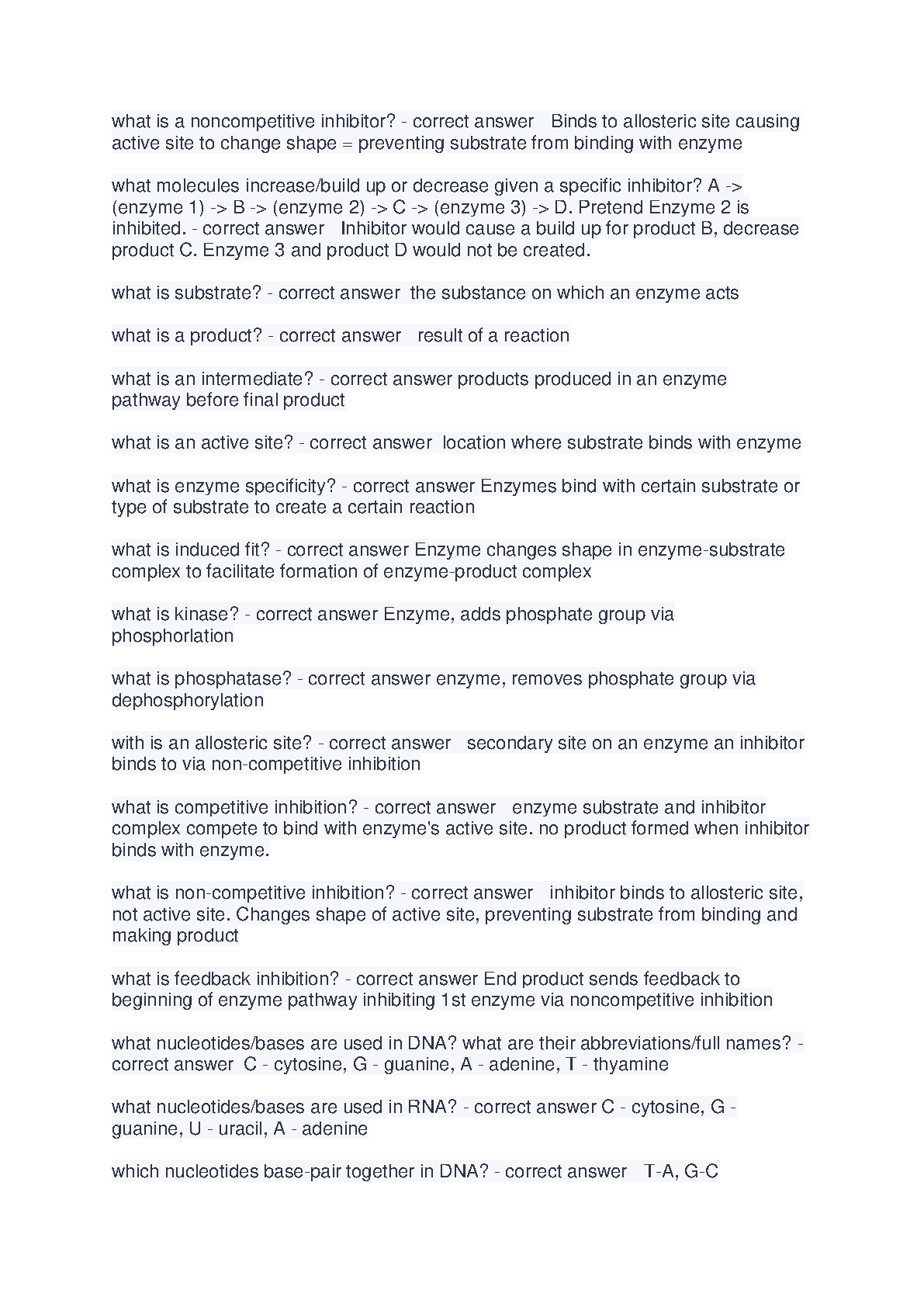 WGU C785 Biochemistry Exam Guide 2025-2026 A+ IMG-3