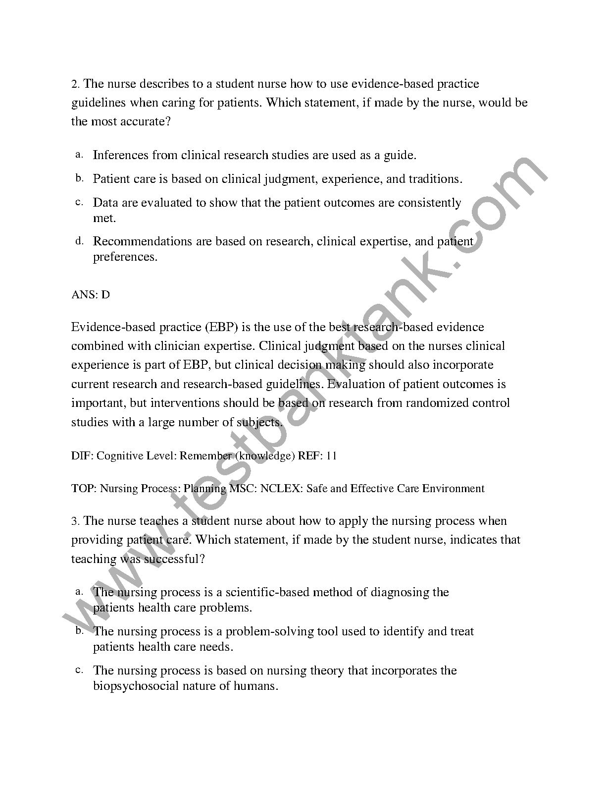 Lewis Med Surg Nursing Test Bank 11e Questions Rationales 2026/27