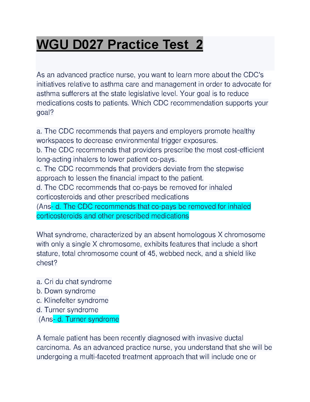WGU D027 Practice Test 2: 2024-2025 Study Guide IMG-1