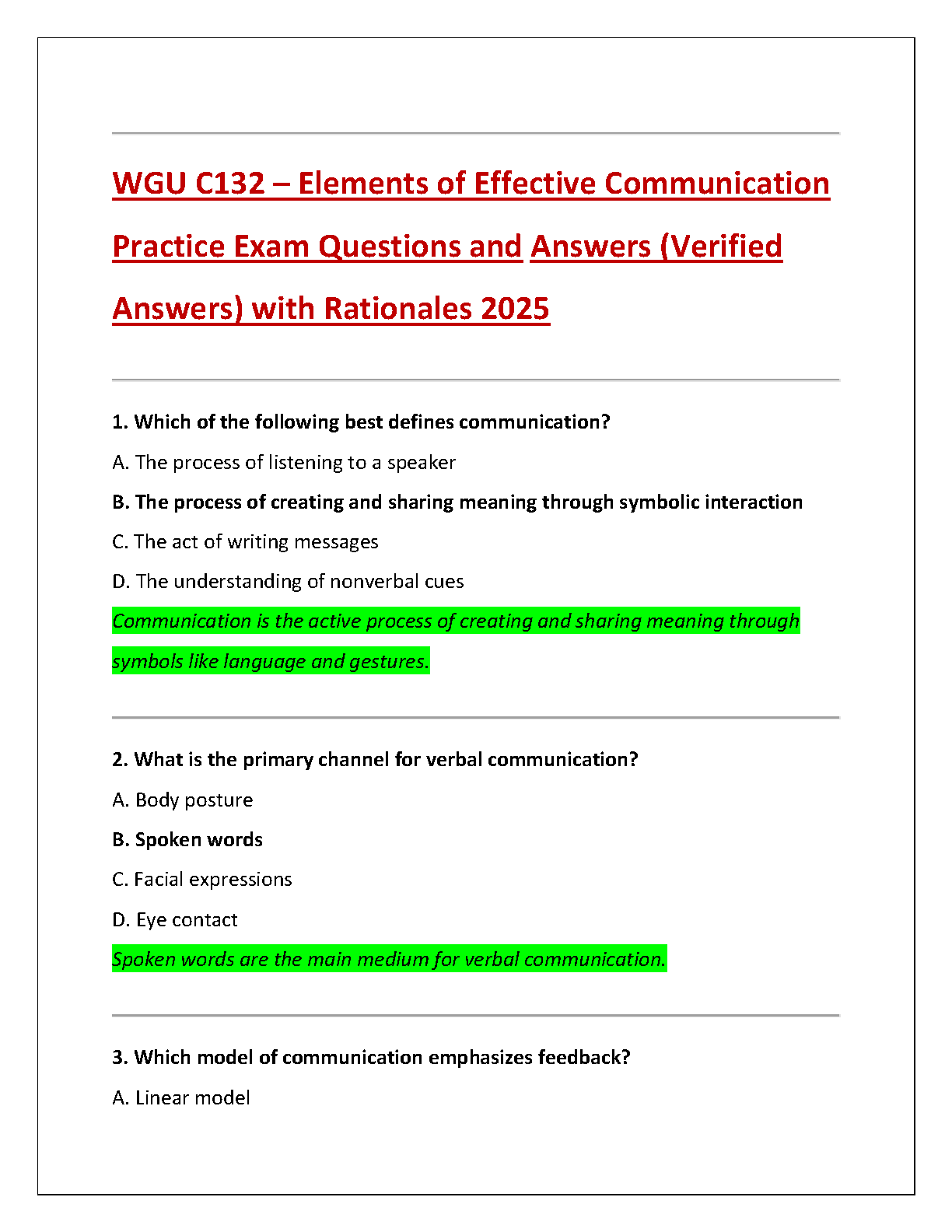 WGU C132 Practice Exam Qs & A with Rationales IMG-1