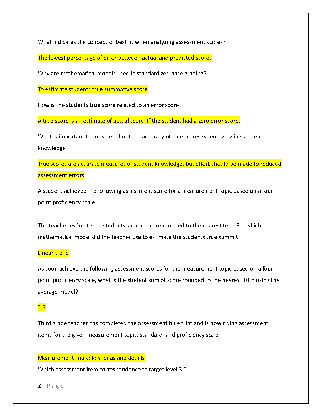 WGU D184 Standards Based Assessment Study Guide 2025
