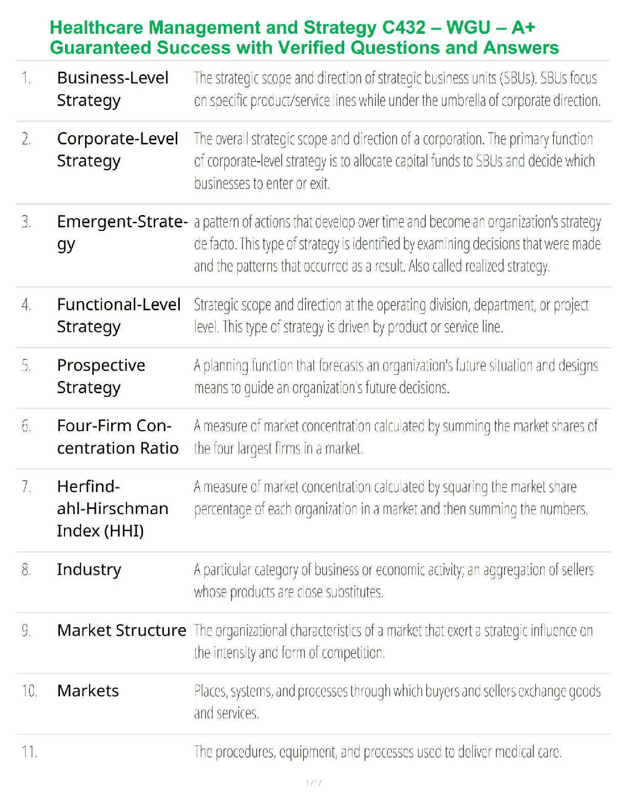 WGU C432 Healthcare Strategy Test Bank Swayne Duncan Ginter IMG-1