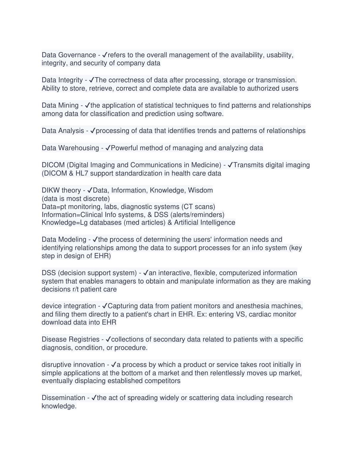 WGU D220 IT in Nursing Study Guide 2024/2025