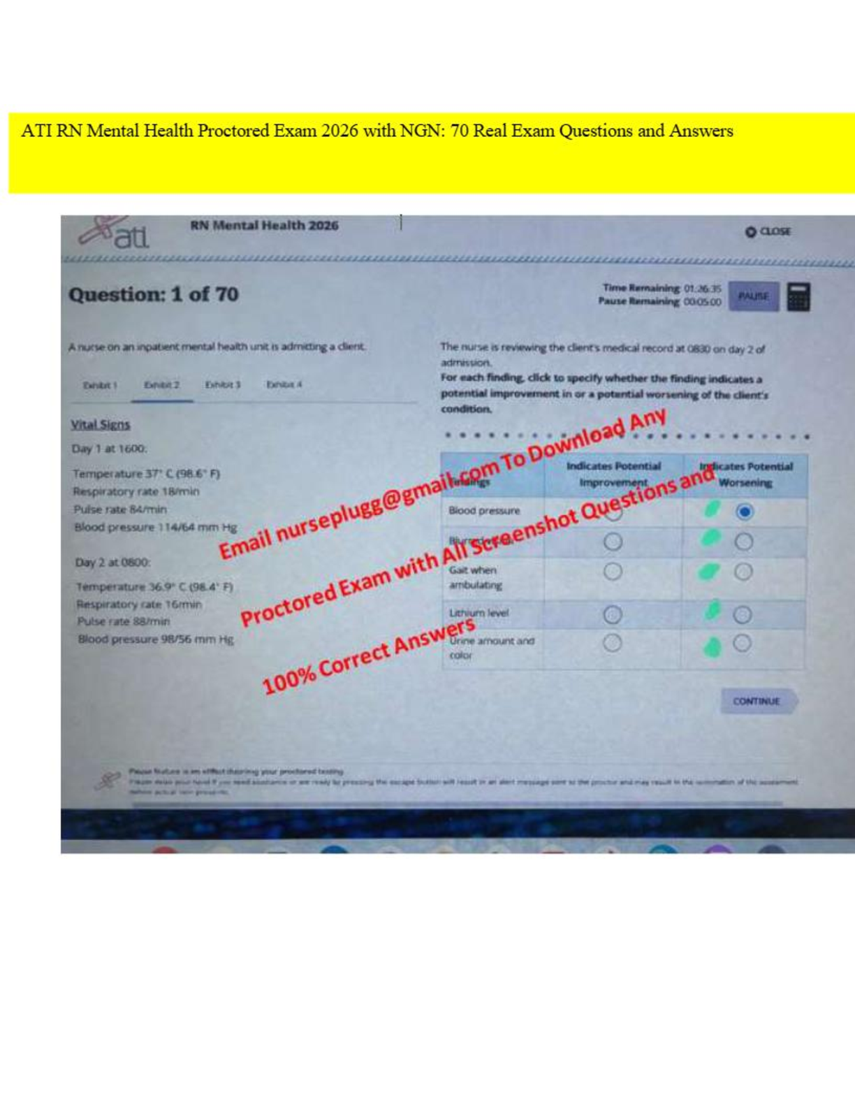 ATI RN Mental Health NGN Exam 2026/27 Guide & Solutions