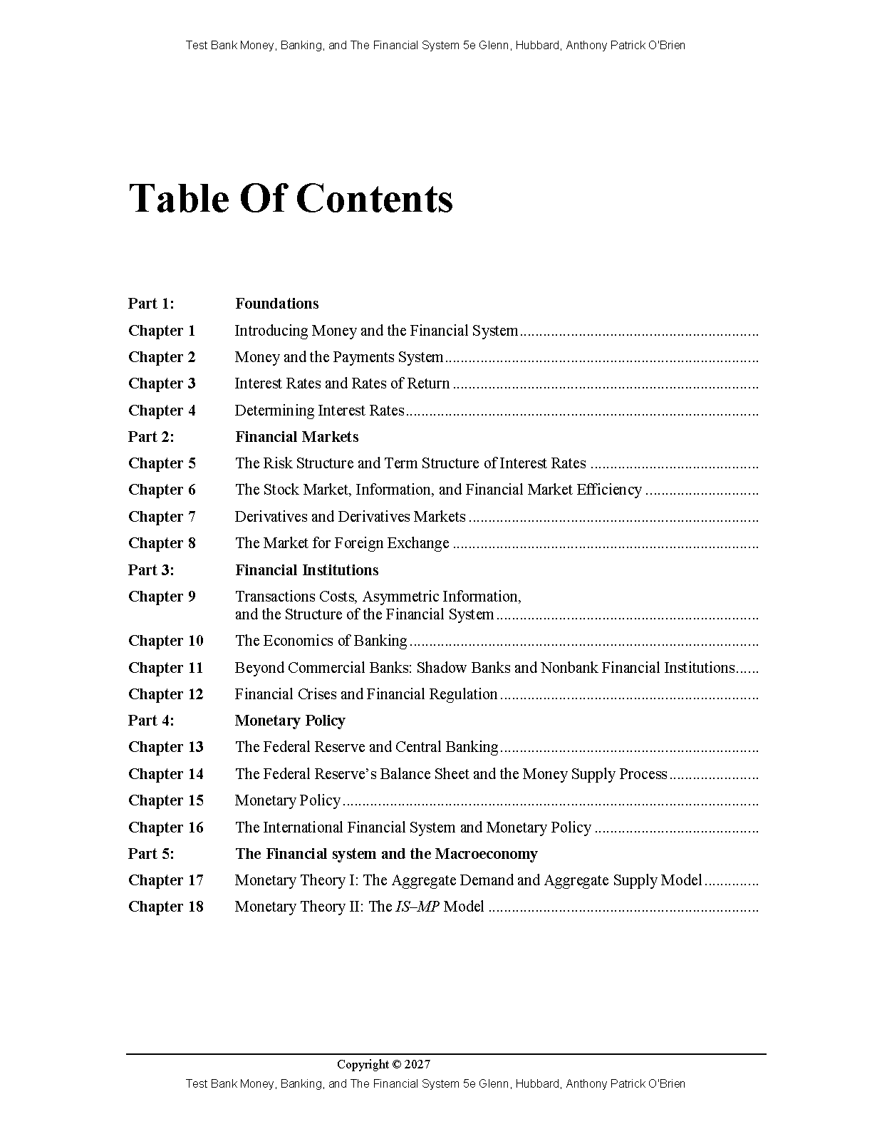 Money Banking Financial System 5e Hubbard Test Bank Answers IMG-3