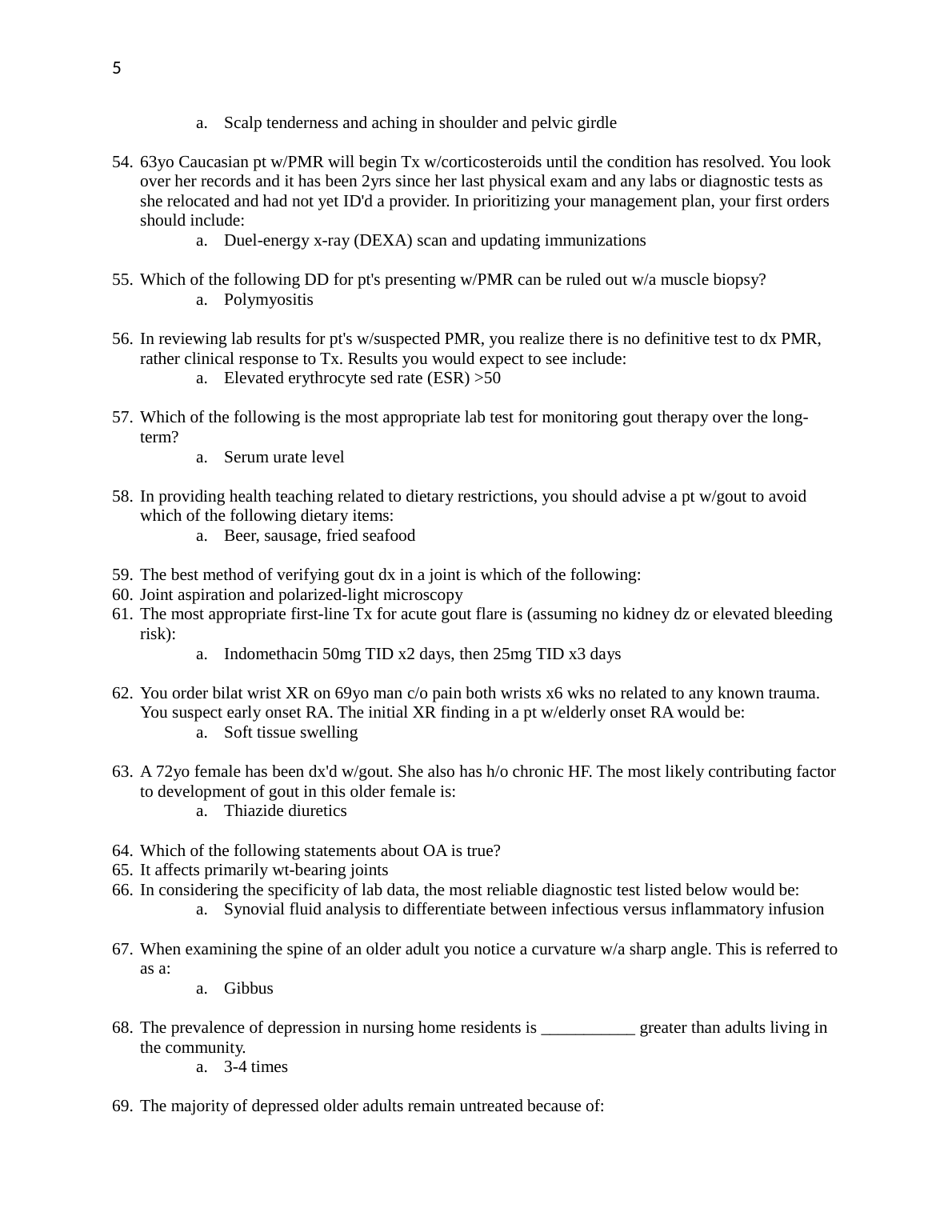 NR 601 Midterm Exam Q&A Chamberlain 2023 Nursing Cardiovascular
