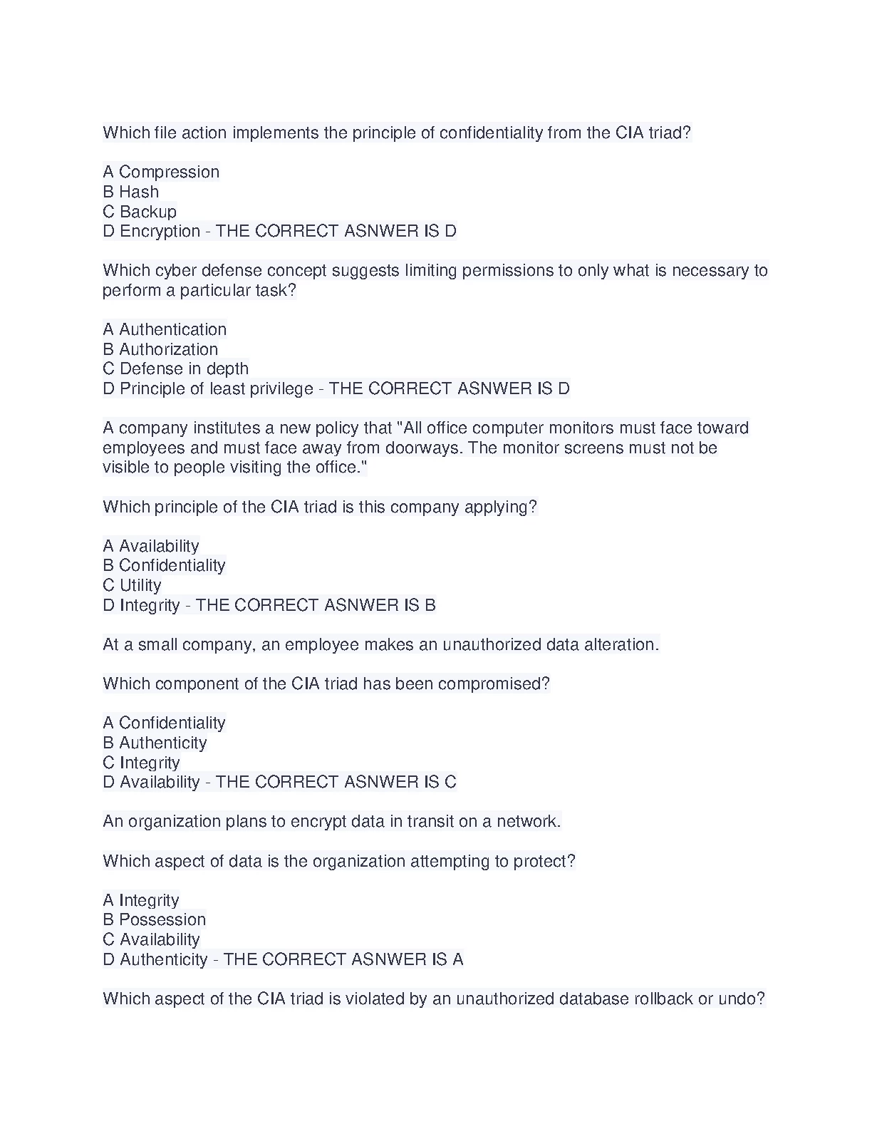 WGU C836 Info Sec Exam Study Guide IMG-1