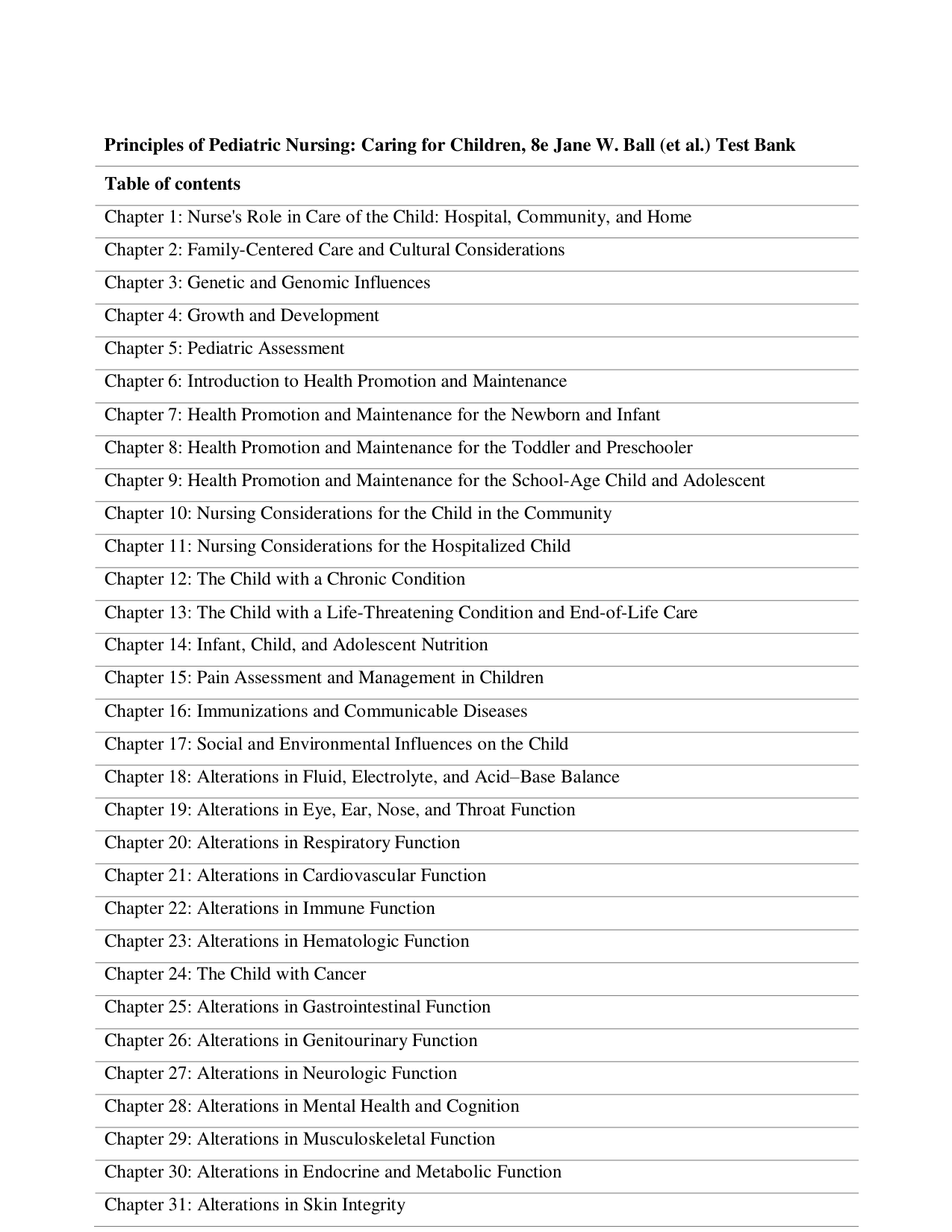 Principles of Pediatric Nursing Caring for Children, 8th Ed