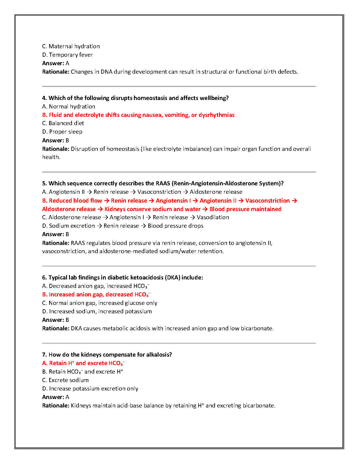 WGU D236 Pathophysiology Test Bank 2026 Answers