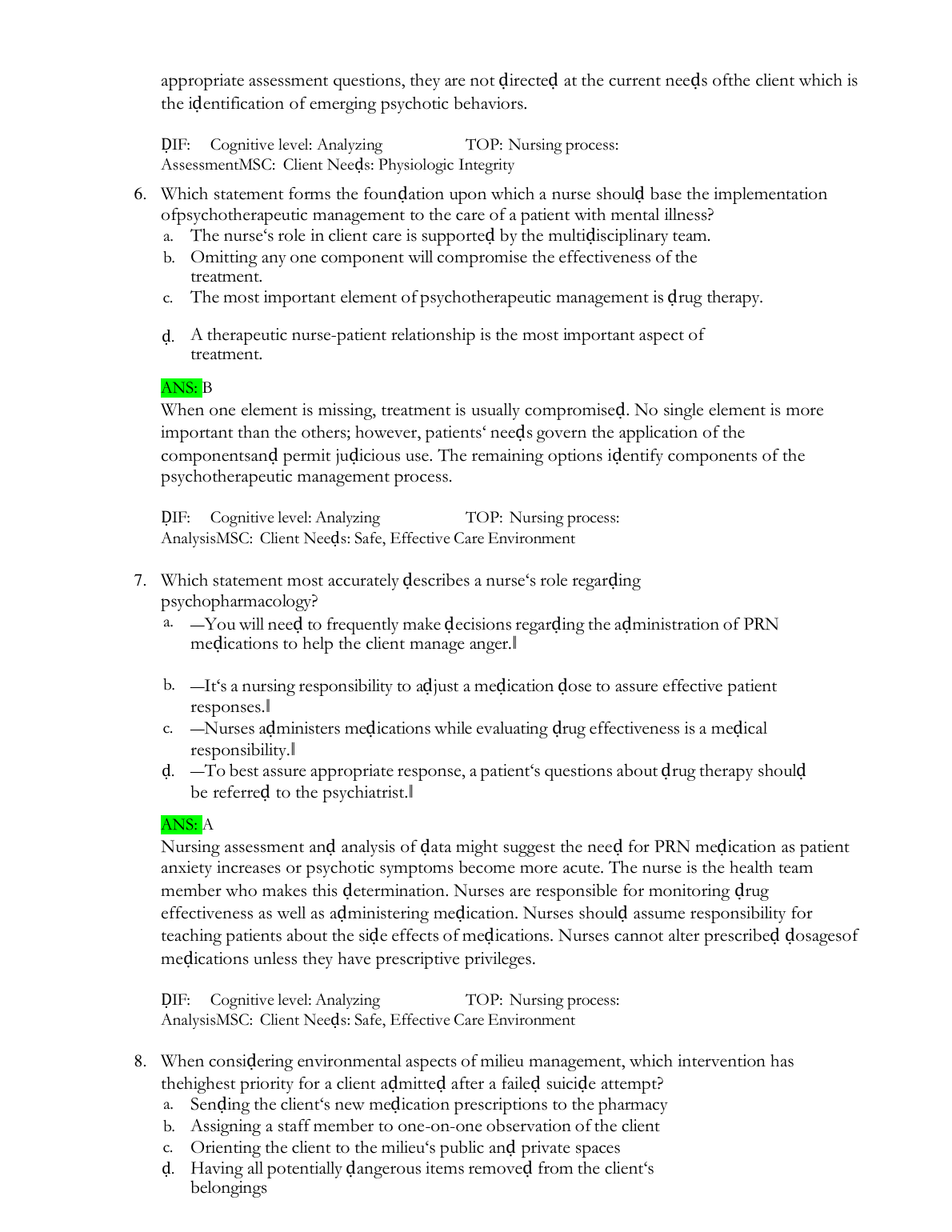 Keltner’s Psychiatric Nursing, 9th Edition TEST BANK IMG-3