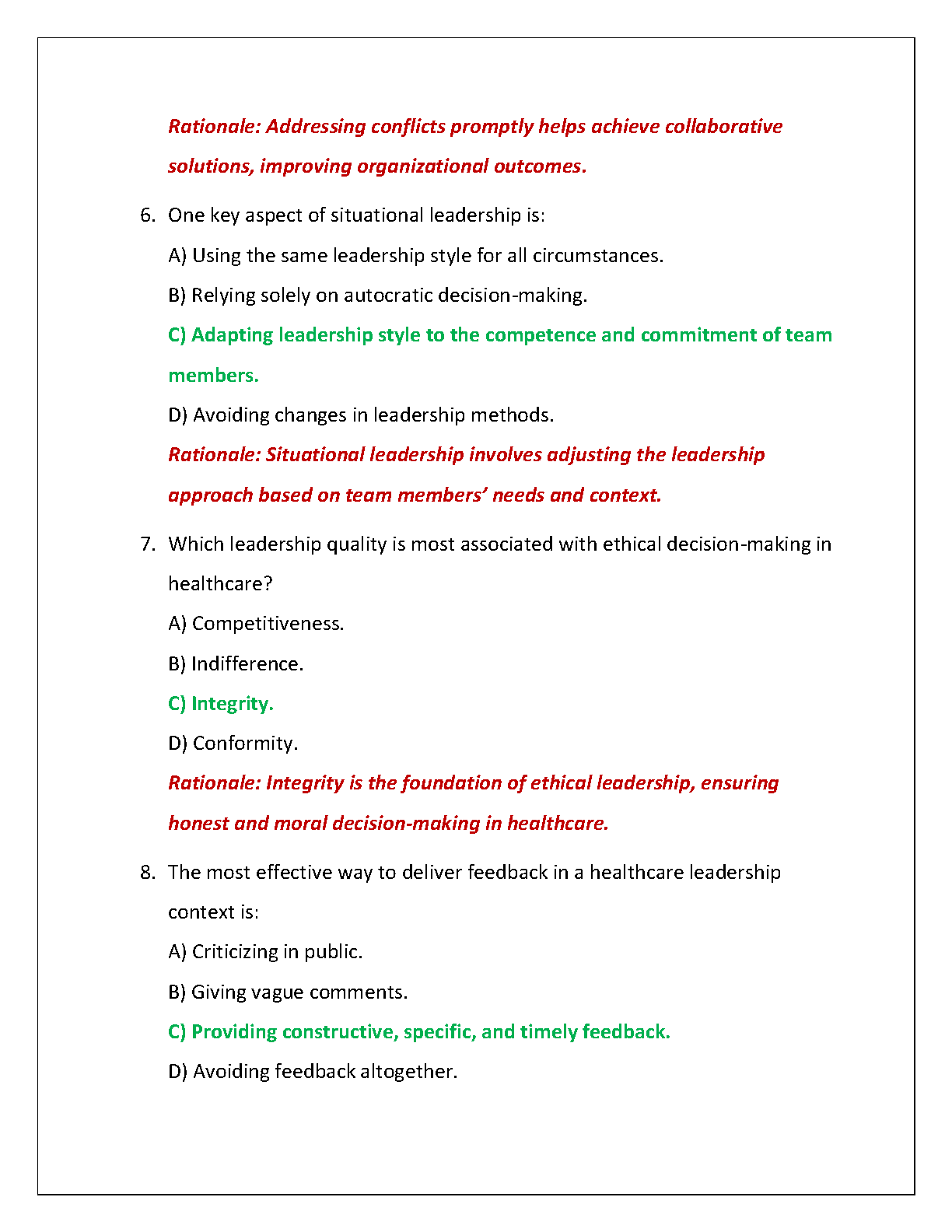 WGU C820 Leadership & Comm Final Exam Q&A with Rationales IMG-3