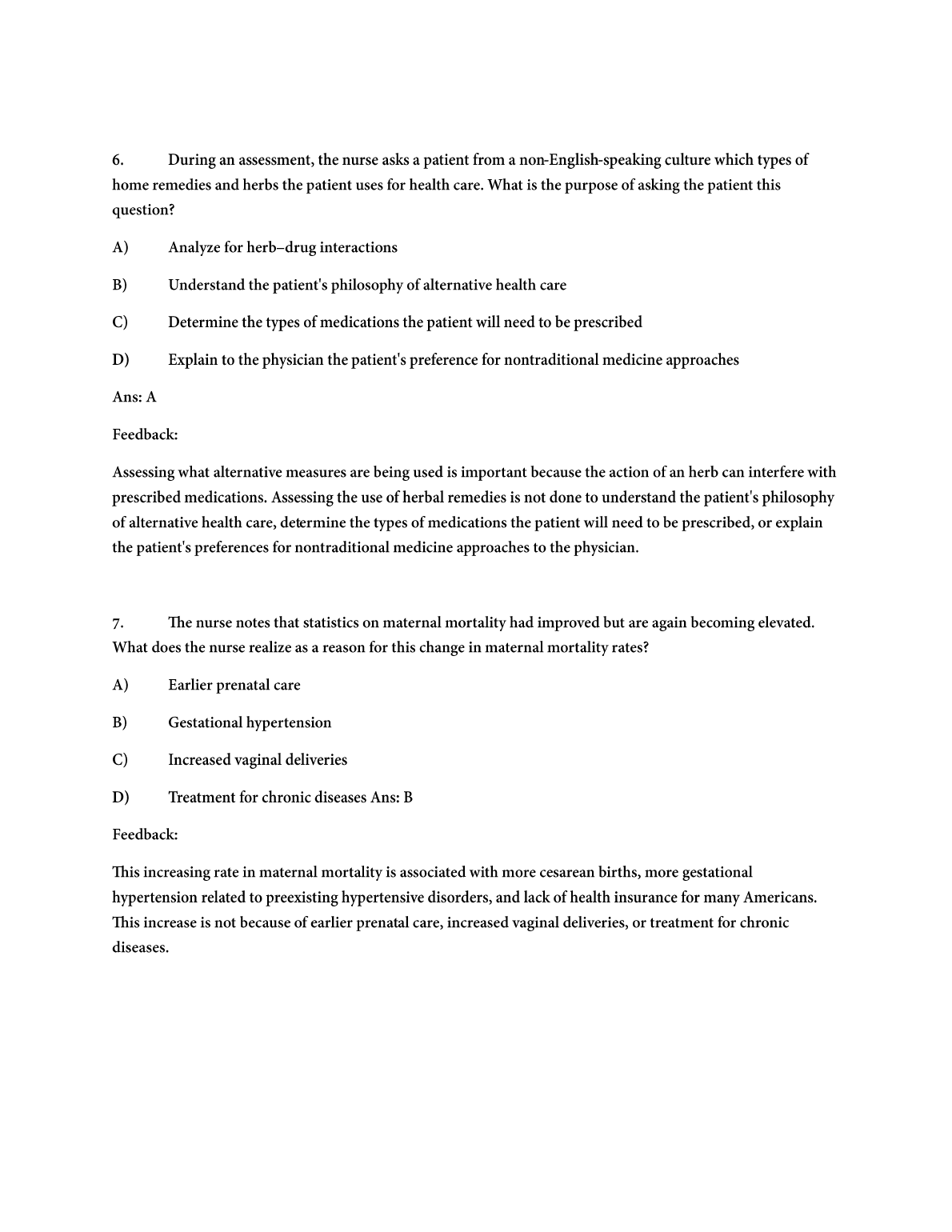 MCN Nursing Test Bank 2026/27 | 9th Ed. Silbert-Flagg IMG-1