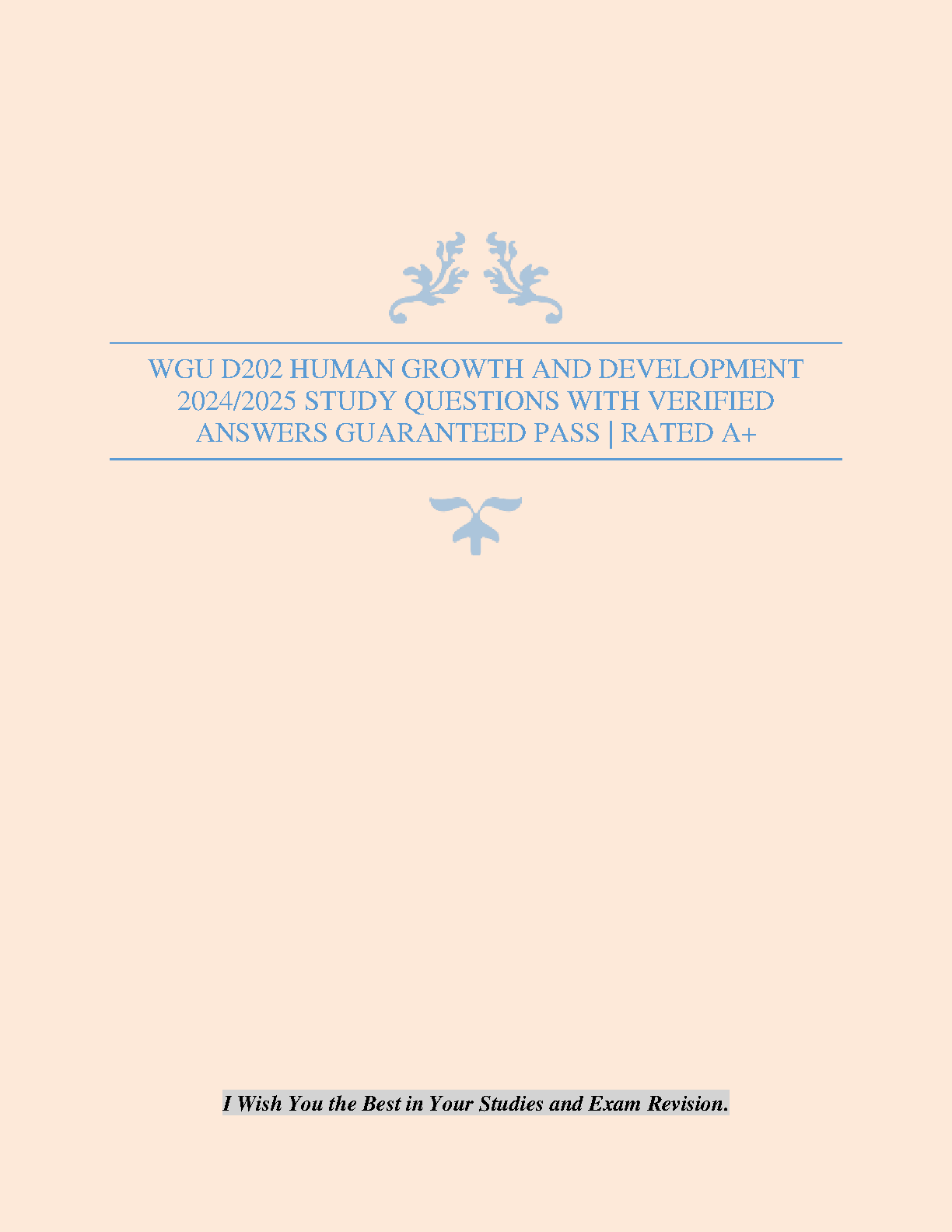 WGU D202 Human Growth and Dev 2024 Study Questions IMG-1