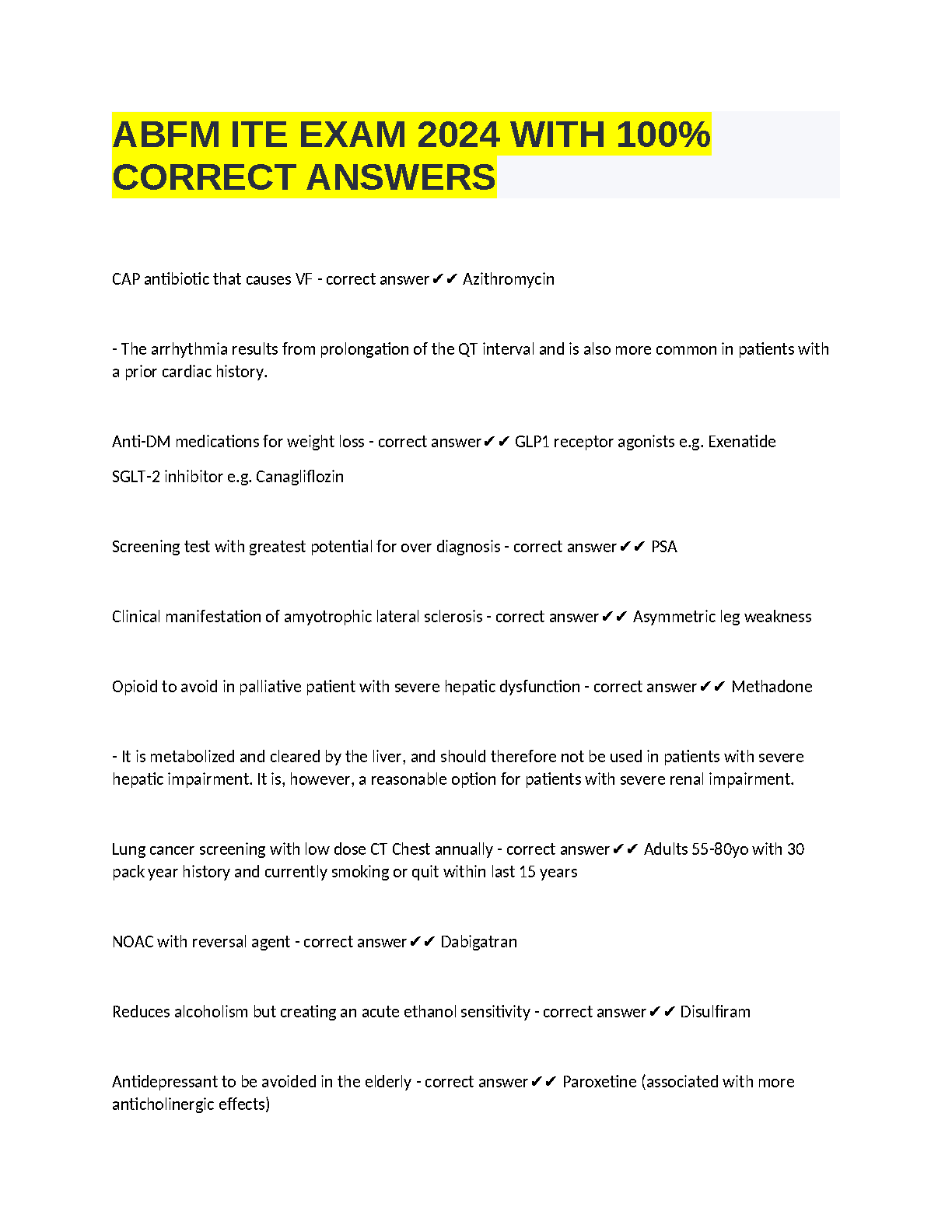 ABFM ITE 2026 Study Guide & Practice Questions UK Family Medicine