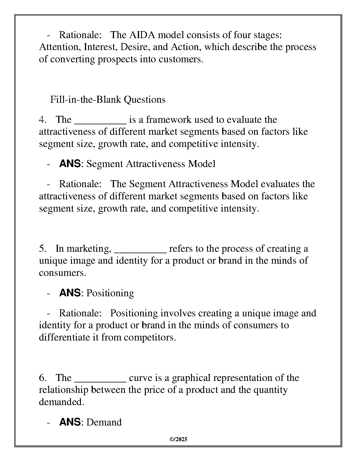WGU C212 MKTG 5000 Marketing Final Exam Review Q&A 2025 IMG-3