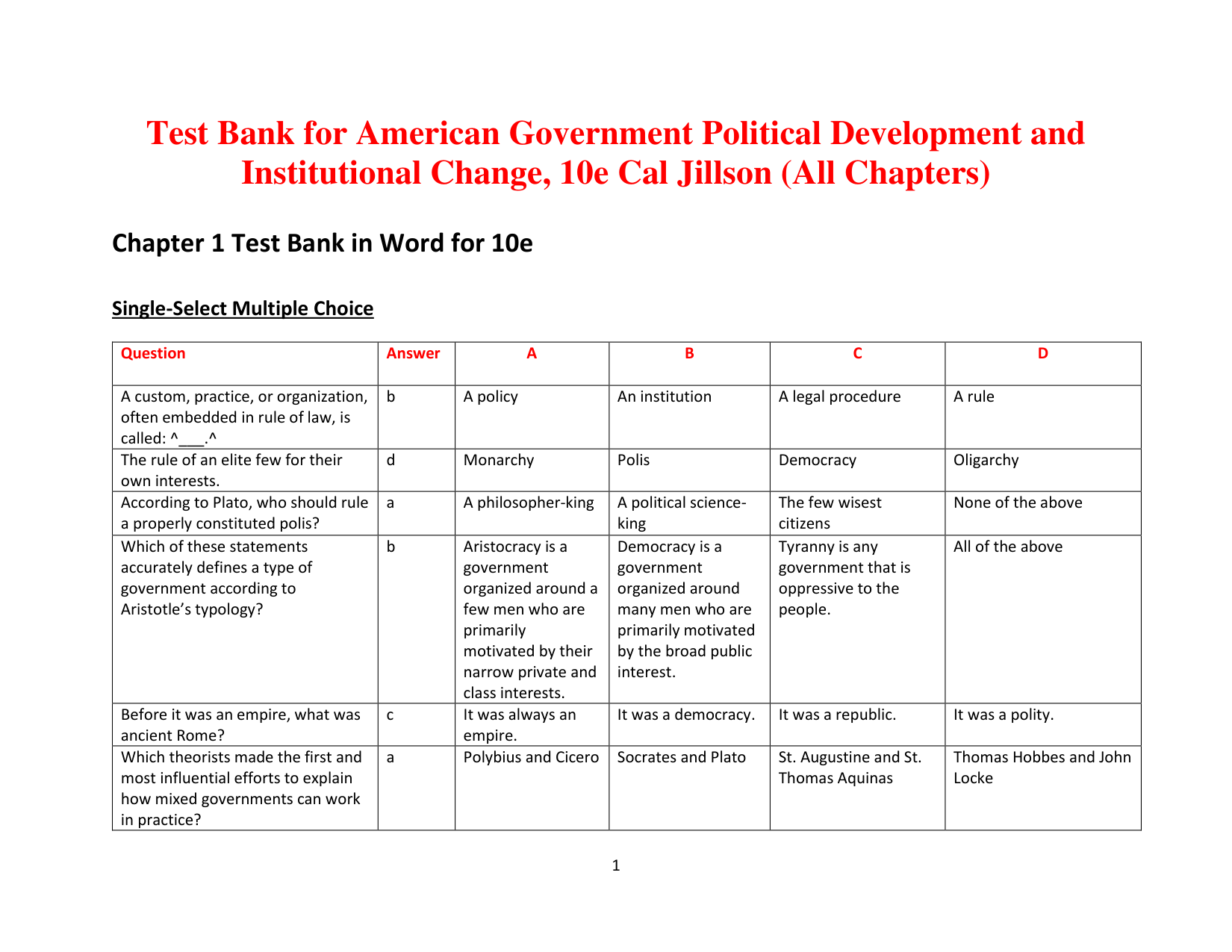 American Government, 10th Edition