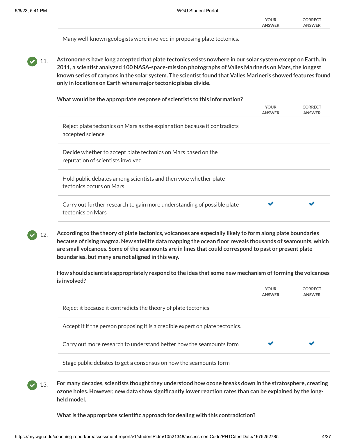 WGU C214 Integrated Physical Sciences Preassessment 2024-2025 IMG-1