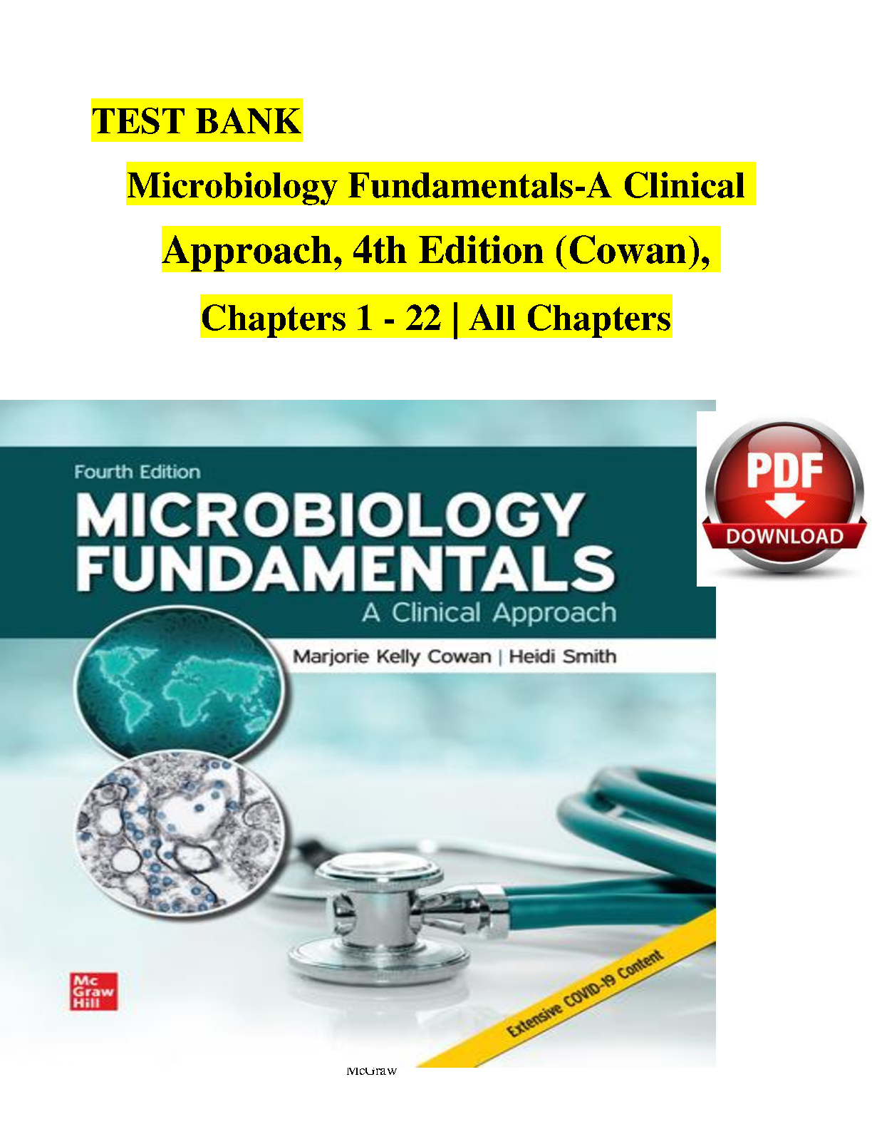 Microbiology Fundamentals: A Clinical  Approach, 4th Edition