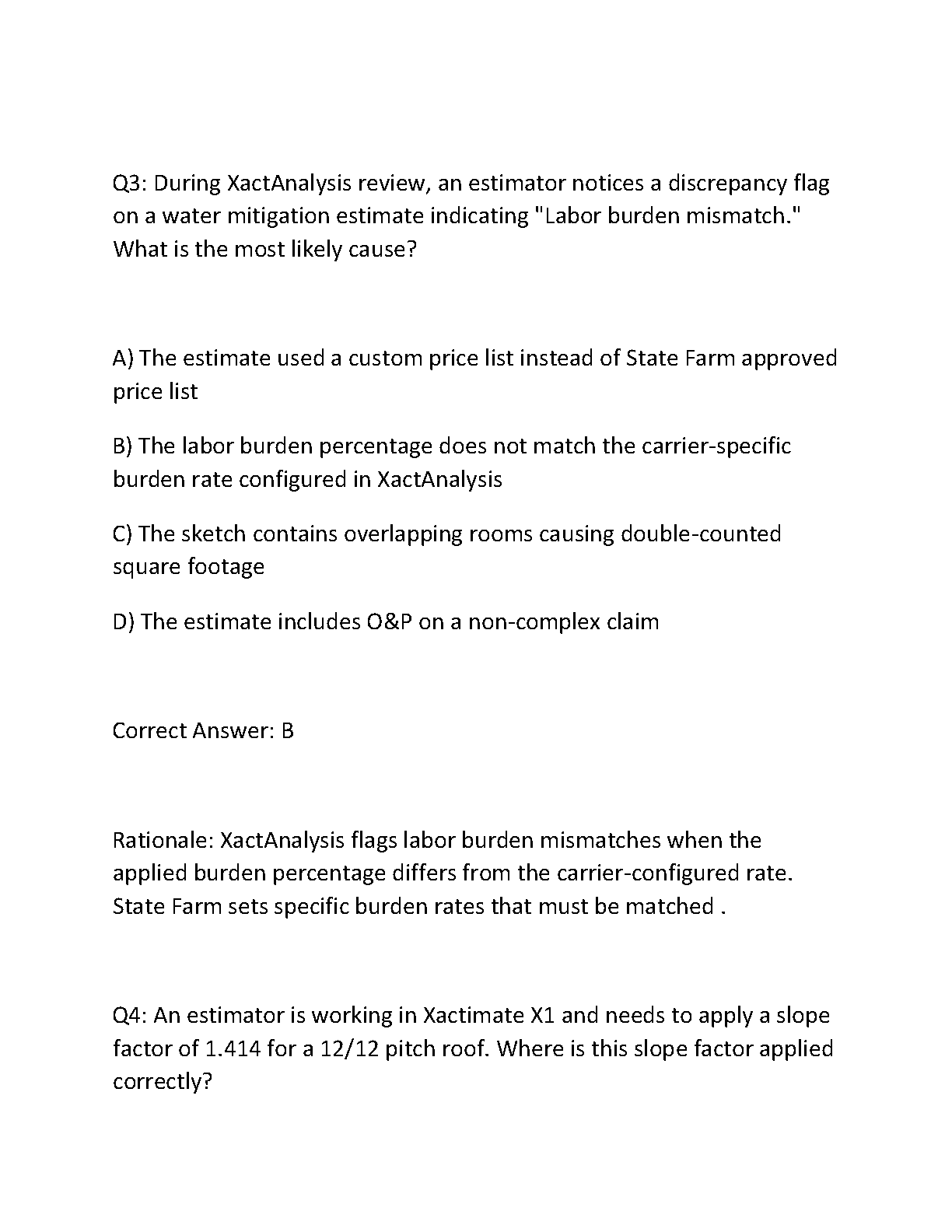 State Farm Estimating Exam Questions and Answers 2026 IMG-3